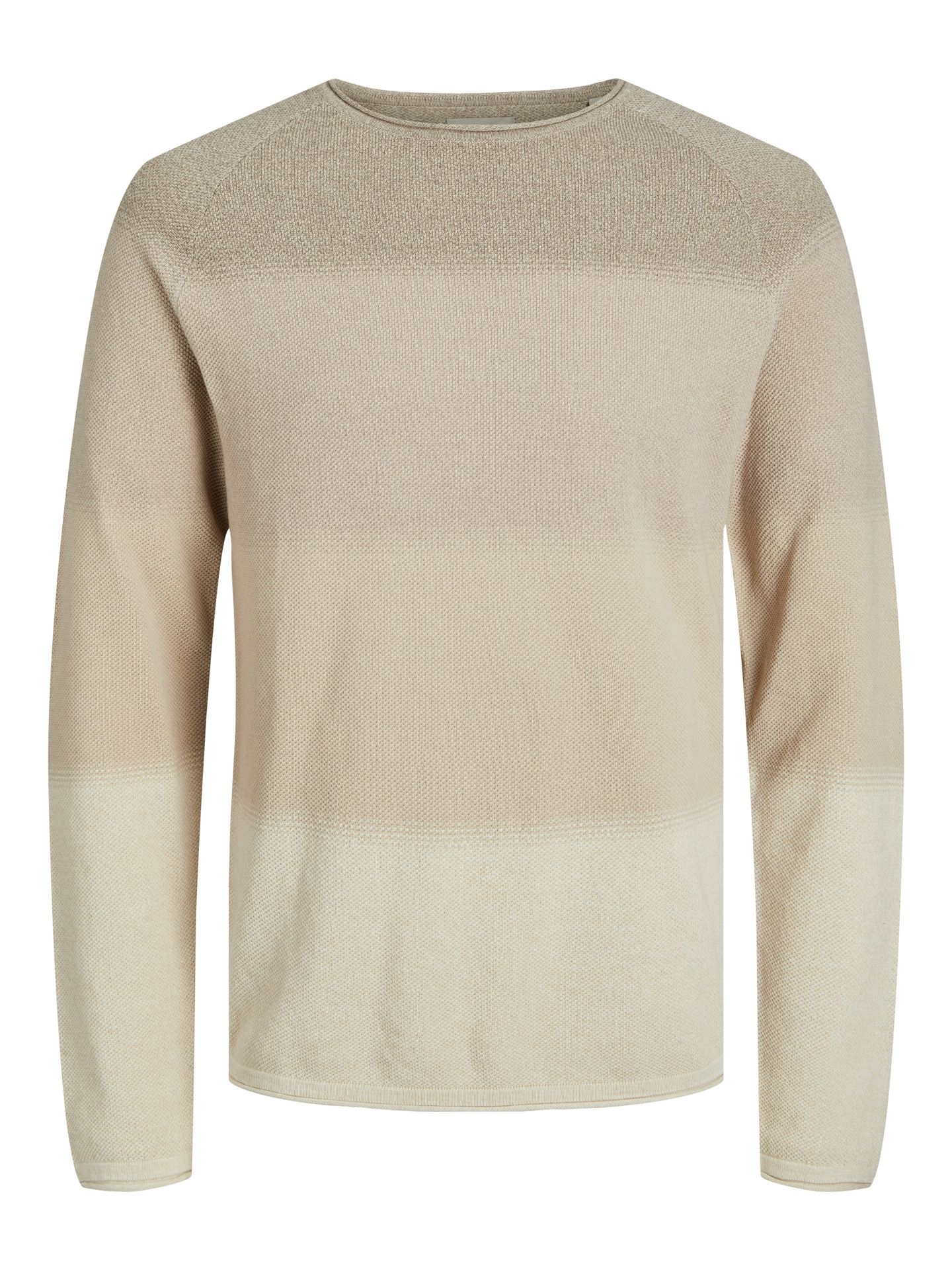 Jack & Jones JJEHILL KNIT CREW NECK NOOS Oatmeal/Gradient 00104944-EKA26011400003136
