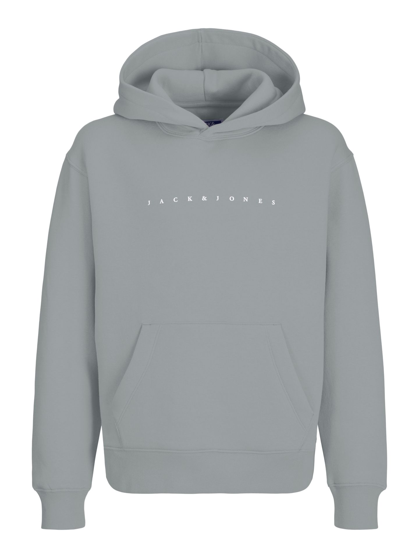 Jack & Jones JJESTAR JJ SWEAT HOOD NOOS JNR Ultimate Grey/White 2900152531040