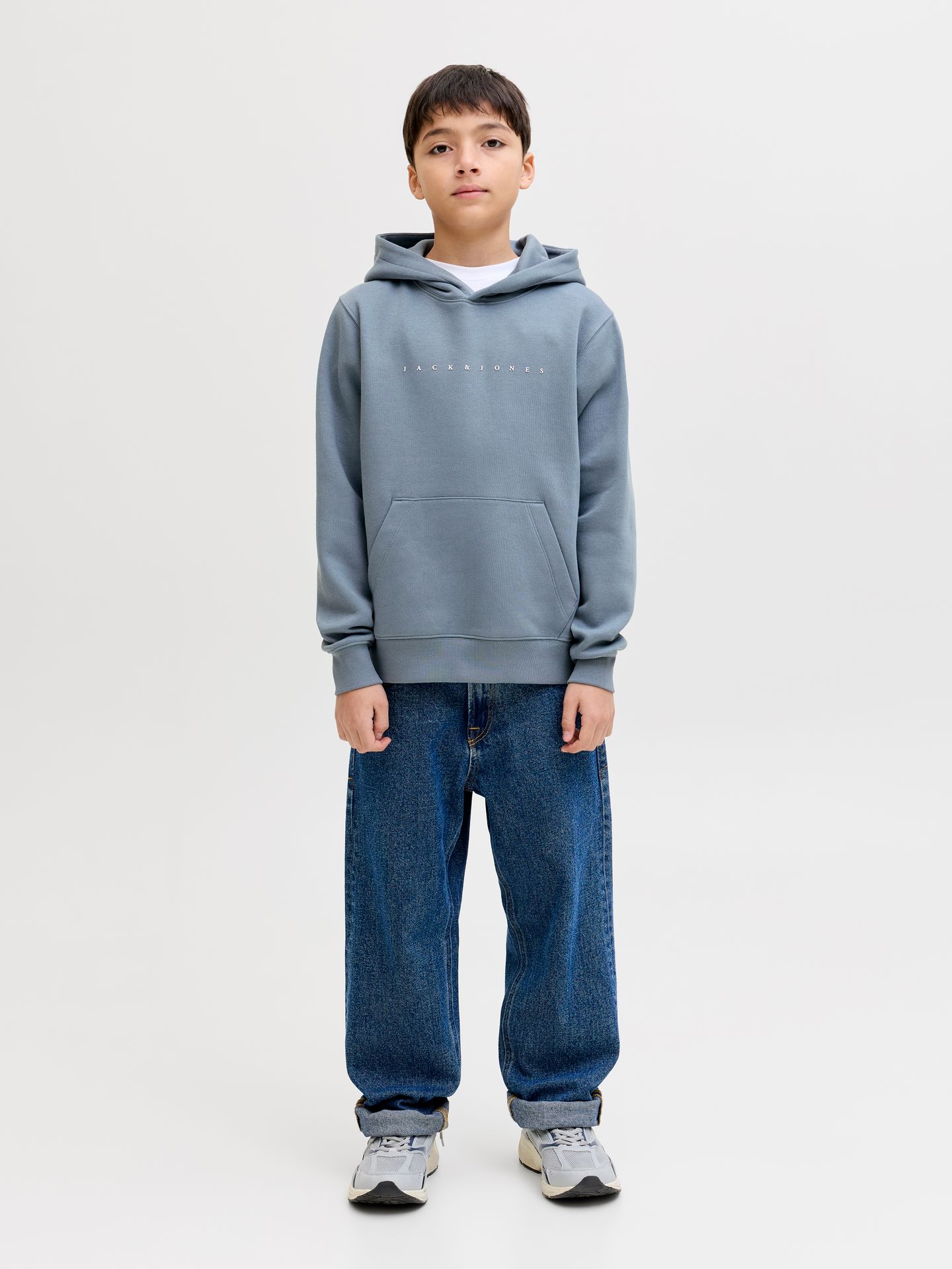 Jack & Jones JJESTAR JJ SWEAT HOOD NOOS JNR Blue Mirage 2900162588058