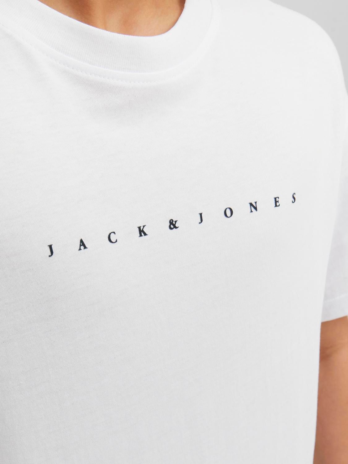 Jack & Jones JJESTAR JJ TEE SS NOOS JNR White/SLIM FIT 2900154851030
