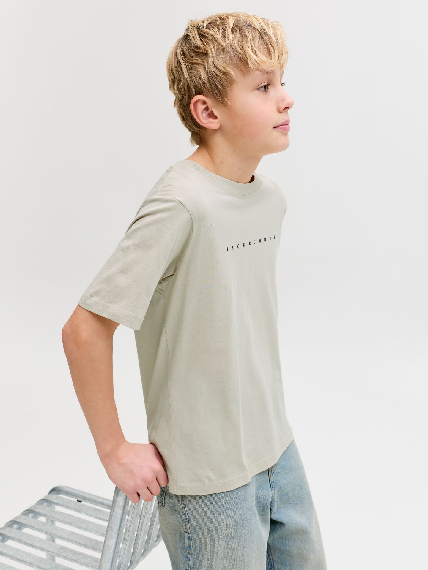 Jack & Jones JJESTAR JJ TEE SS NOOS JNR Moonbeam 2900162730037