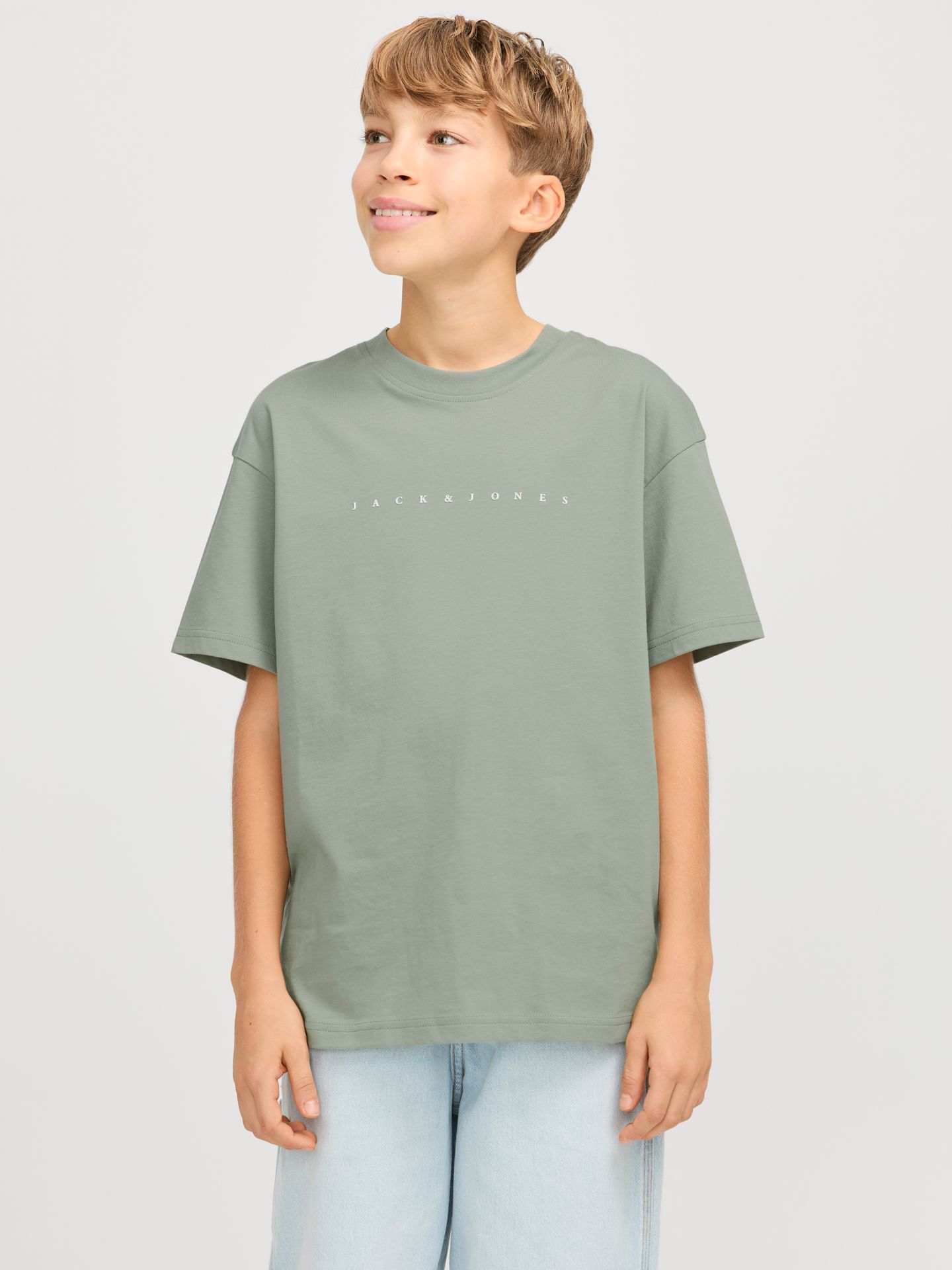 Jack & Jones JJESTAR JJ TEE SS NOOS JNR Iceberg Green 00104954-EKA26011400000741