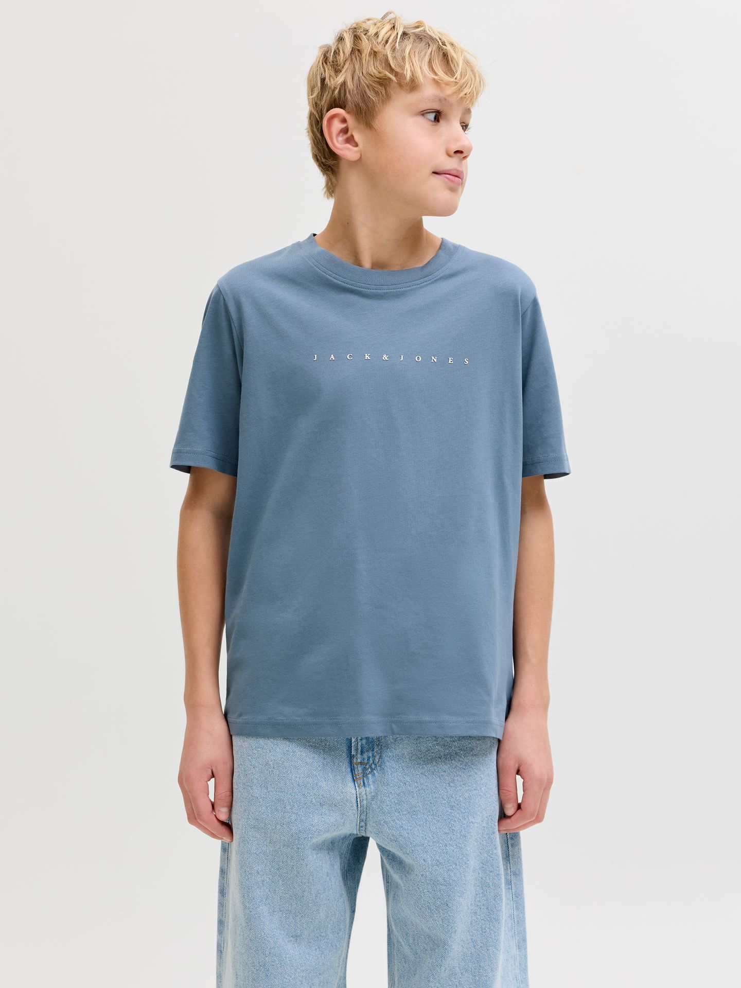 Jack & Jones JJESTAR JJ TEE SS NOOS JNR Blue Mirage 2900162728041