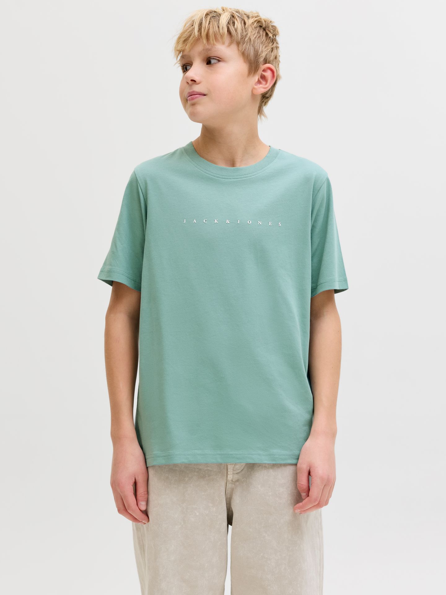 Jack & Jones JJESTAR JJ TEE SS NOOS JNR Mineral Blue 2900162729055