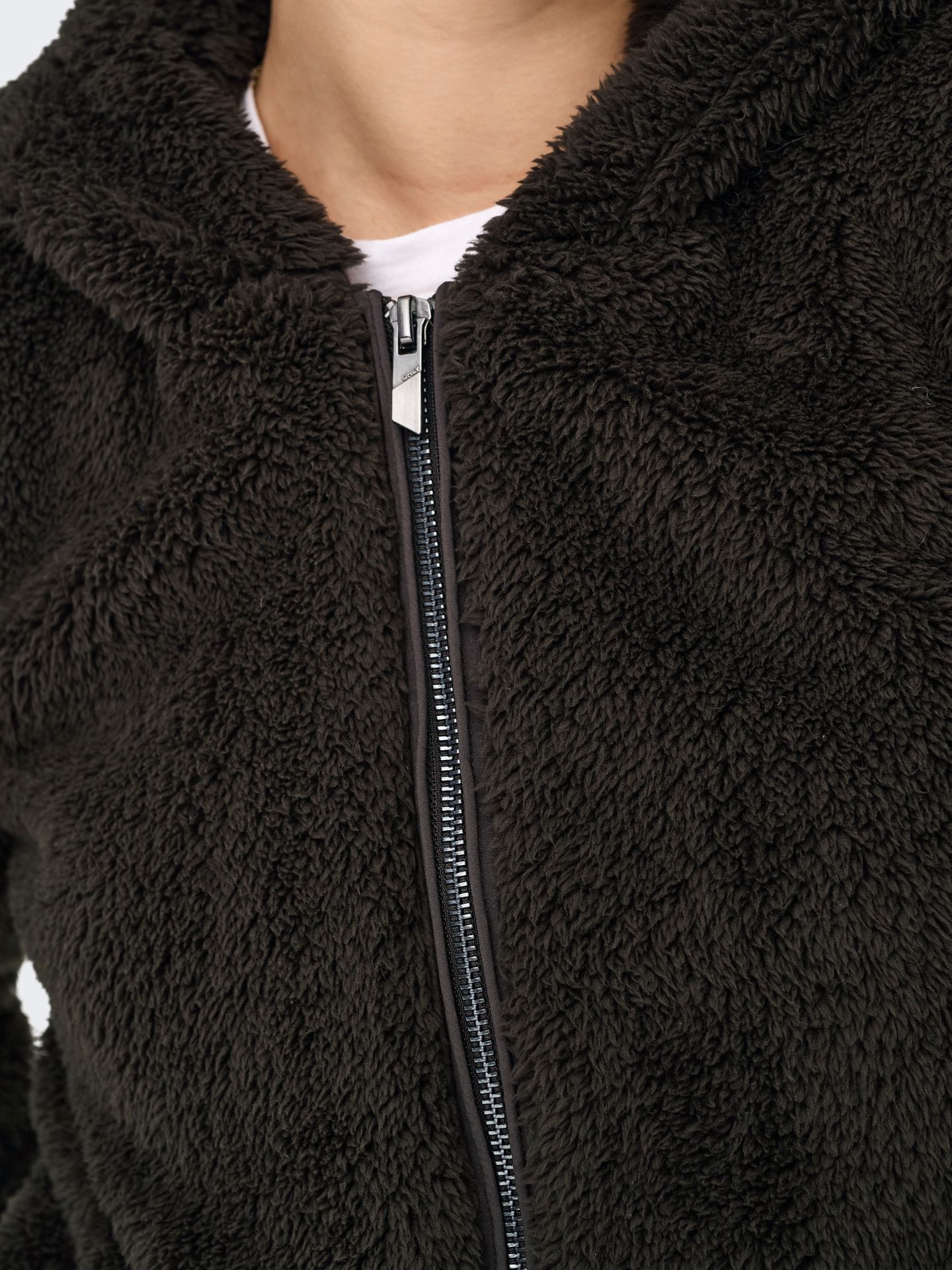 Only ONLNEWANNA CONTACT SHERPA JACKET CC Chocolate Torte 2900168720032