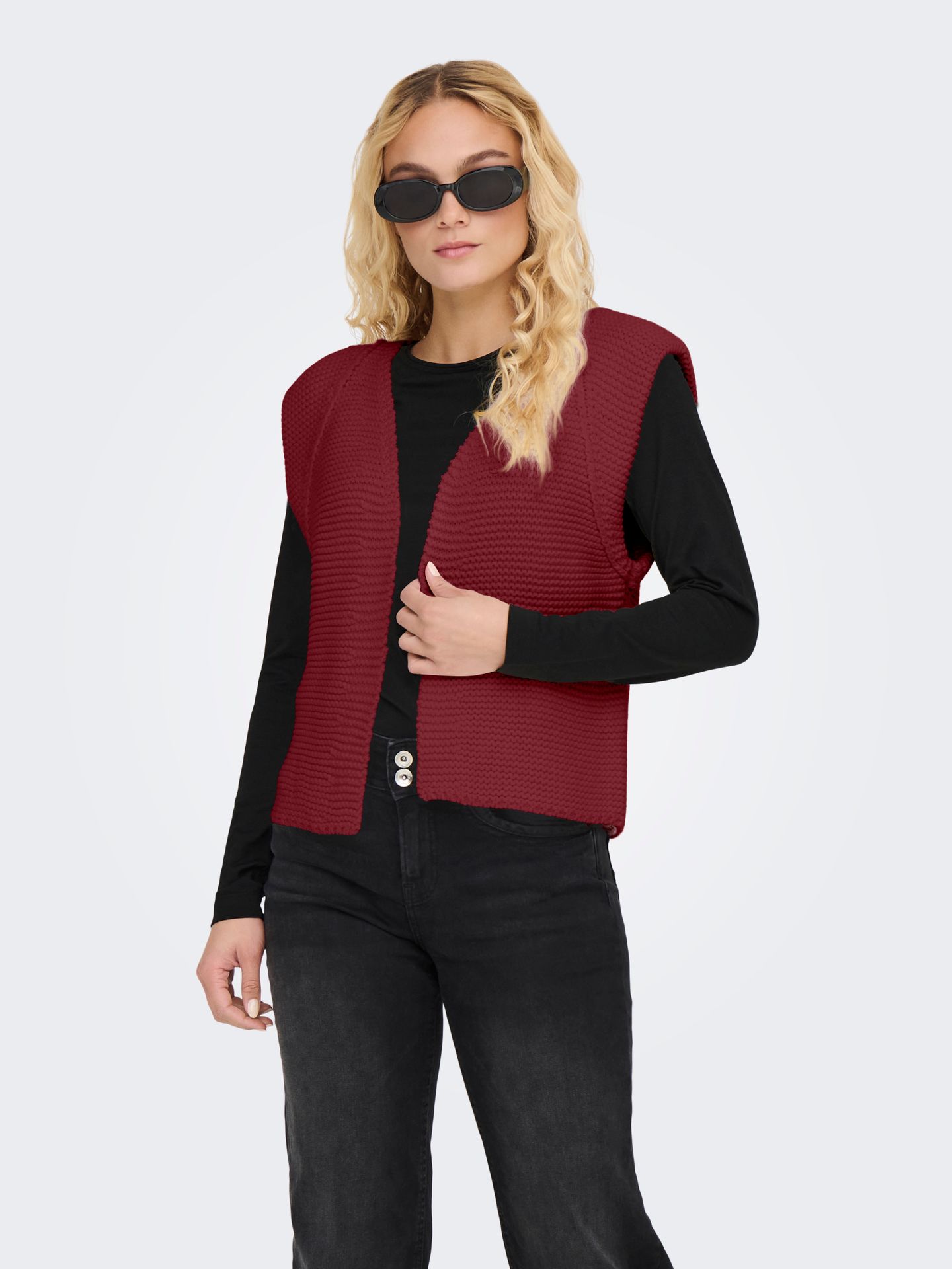 Only ONLLOUI VEST EX KNT Cabernet 00105109-EKA26011400002985