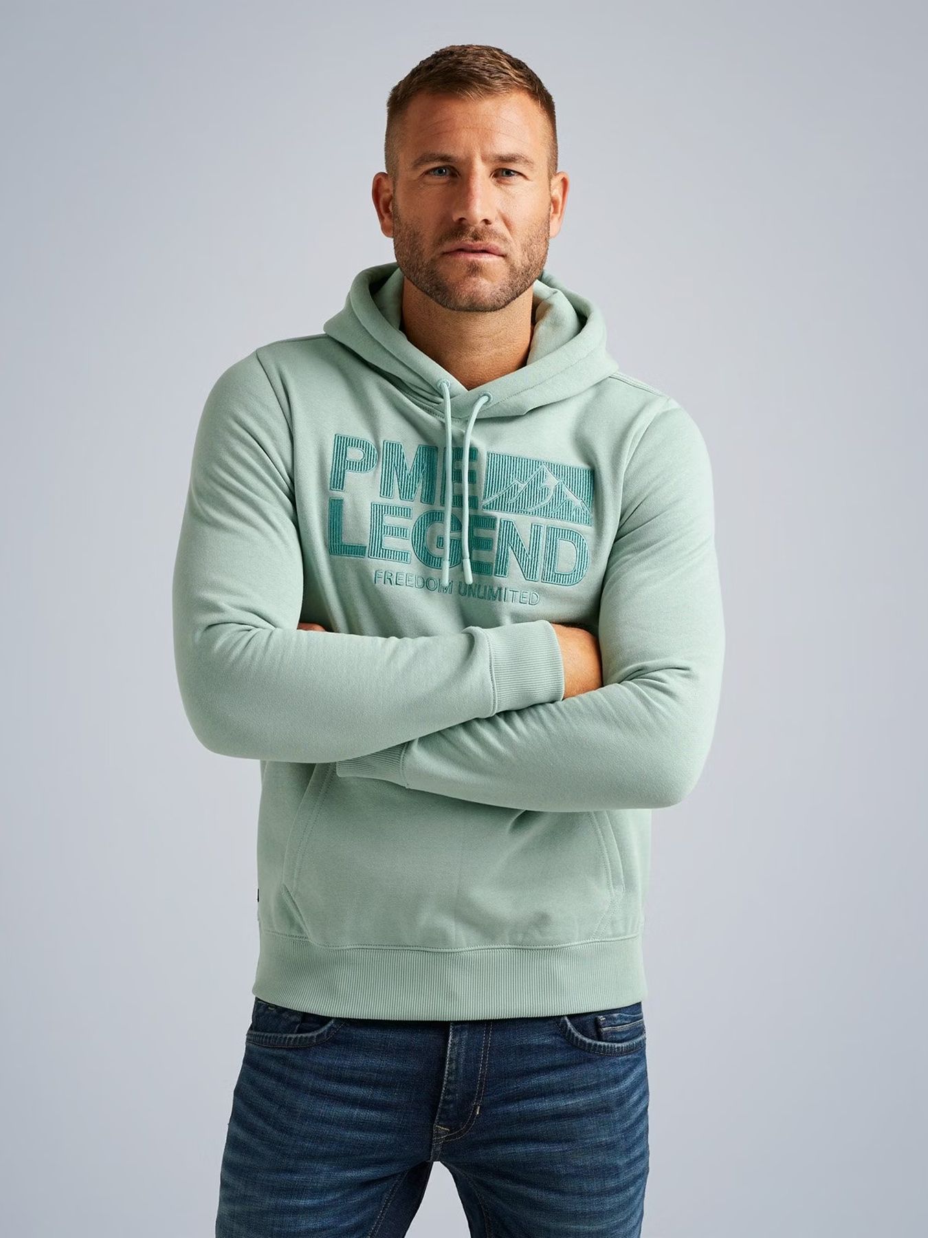 Pme Legend Hooded soft terry brushed Jadeite 00105134-6017