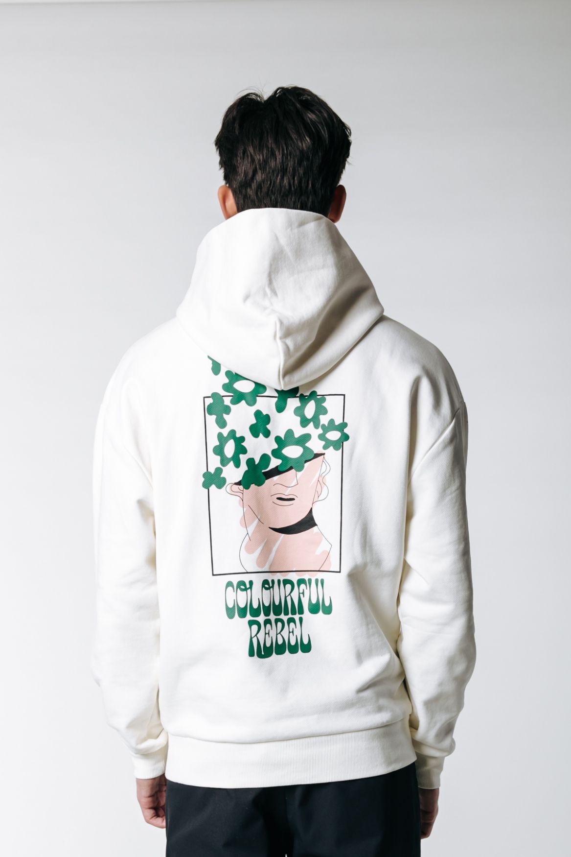 Colourful Rebel Grow Relaxed Clean Hoodie 112 off white 2900141297032