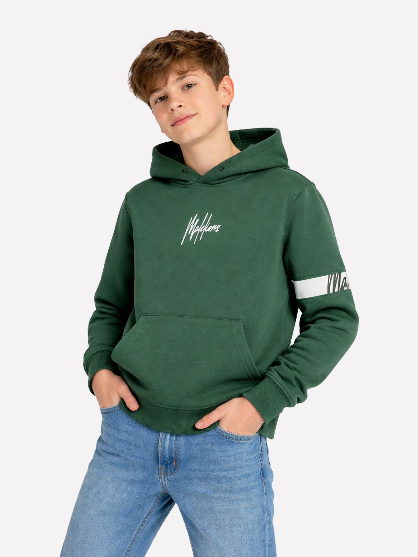 Malelions Mj2-aw23-15 Hoody GREEN 2900141331095