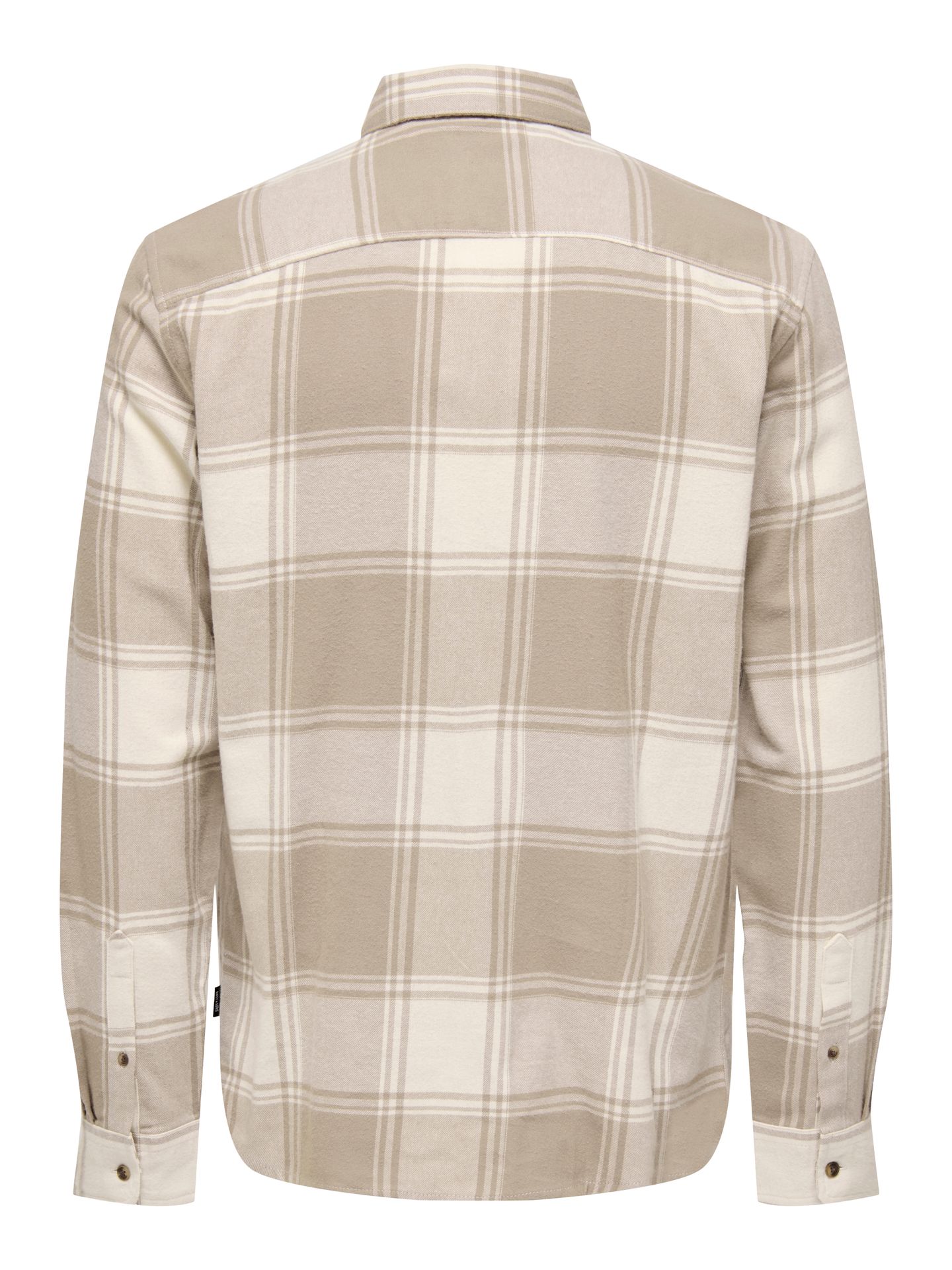 Only & Sons ONSGUDMUND LS CHECKED SHIRT NOOS Antique White/BIG CHINCHILLA 2900150734030 Only & Sons ONSGUDMUND LS CHECKED SHIRT NOOS Antique White/BIG CHINCHILLA 2900150734030