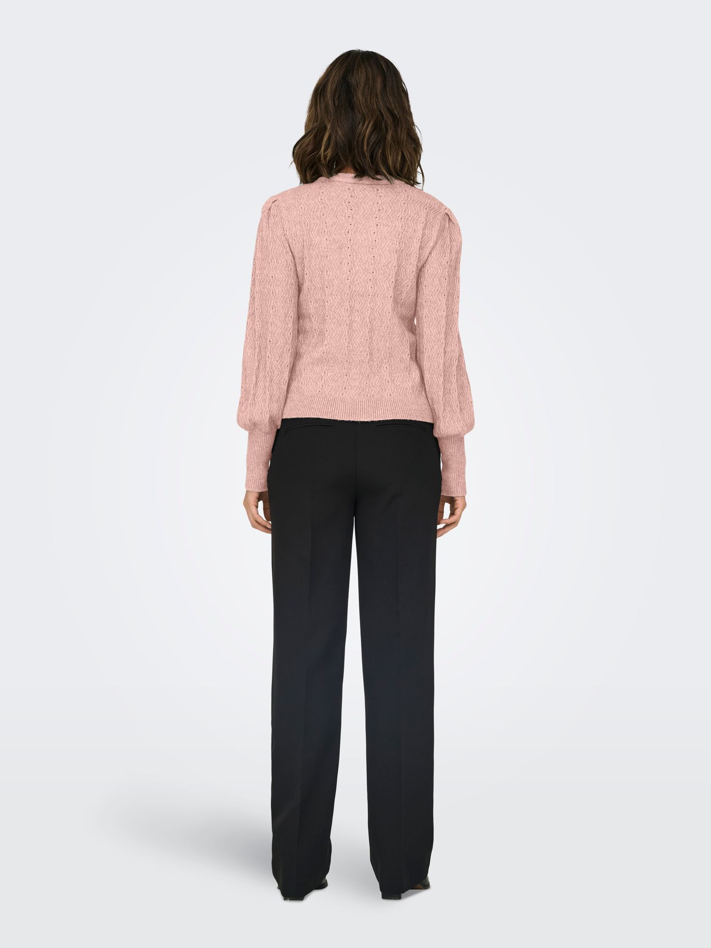 Only ONLKATIA LS STRUCT PUFF O-NECK NCA Rose Smoke/ELECTRON 2900159355045