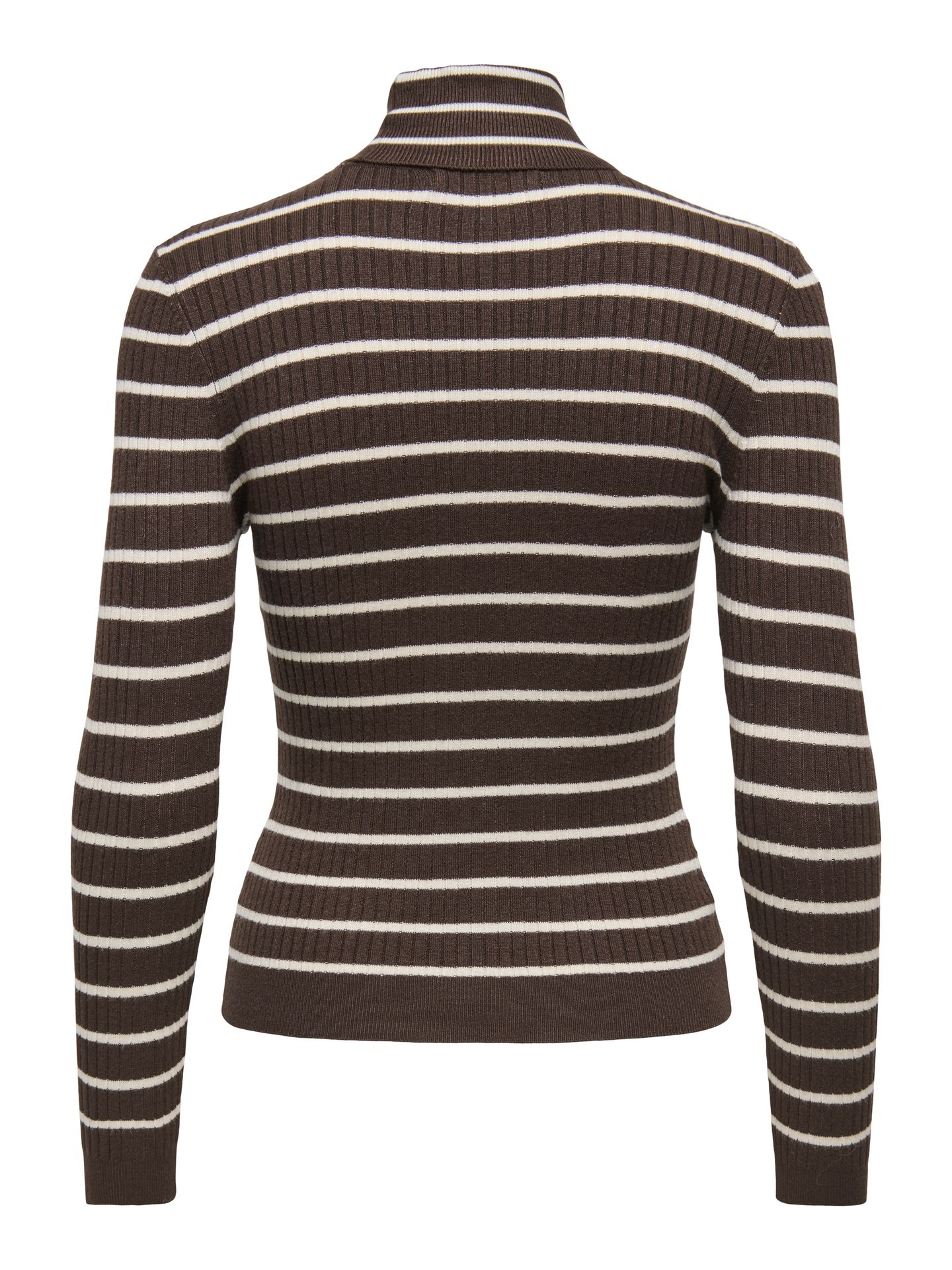 Only ONLKAROL L/S ROLLNECK PULLOVER KNT Coffee Bean/Black heart 2900169483042