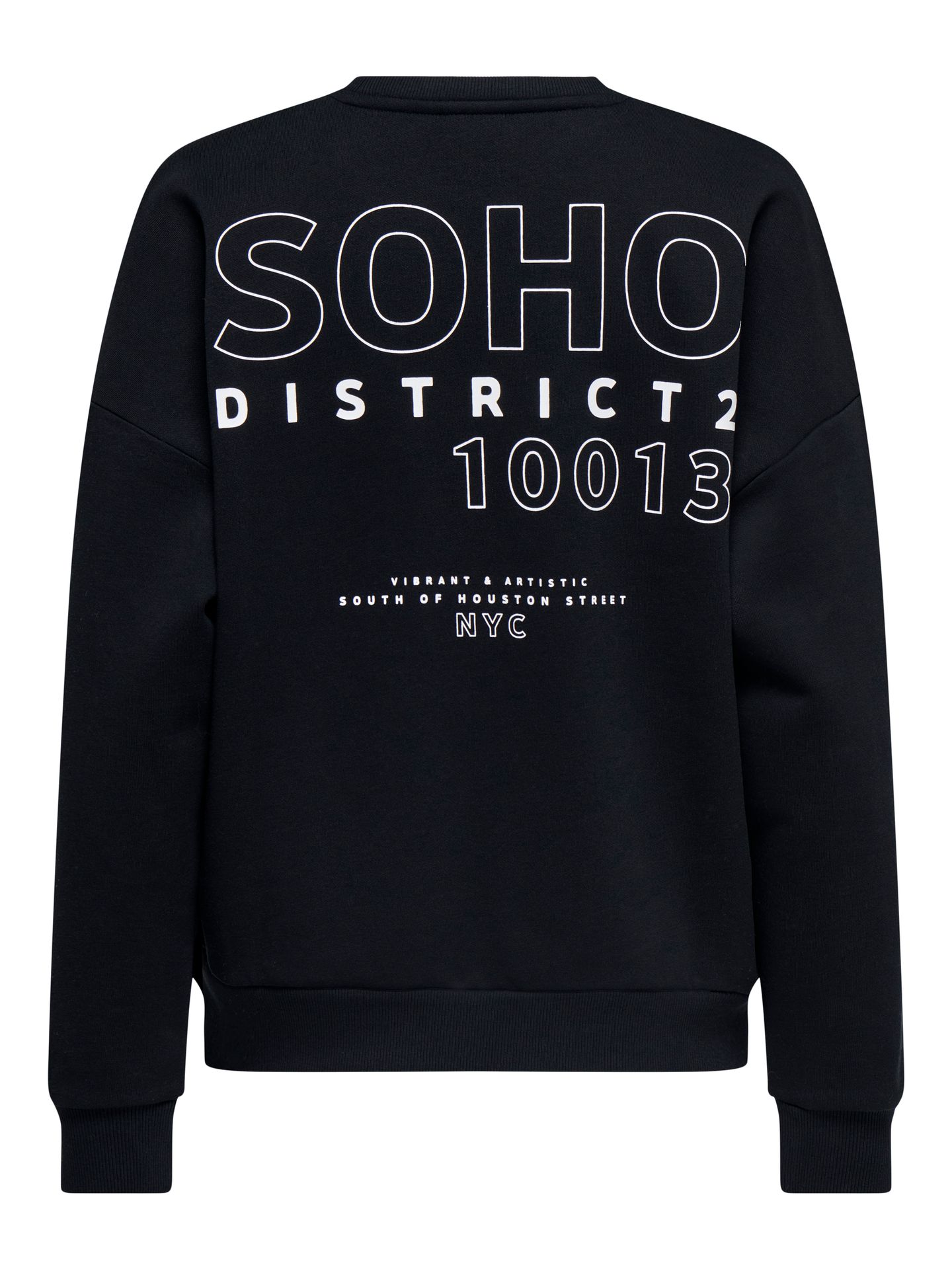 Only ONLZENJA BOXY L/S BOX SWT Black/Clematis blue glitter 00105264-EKA26011400000596