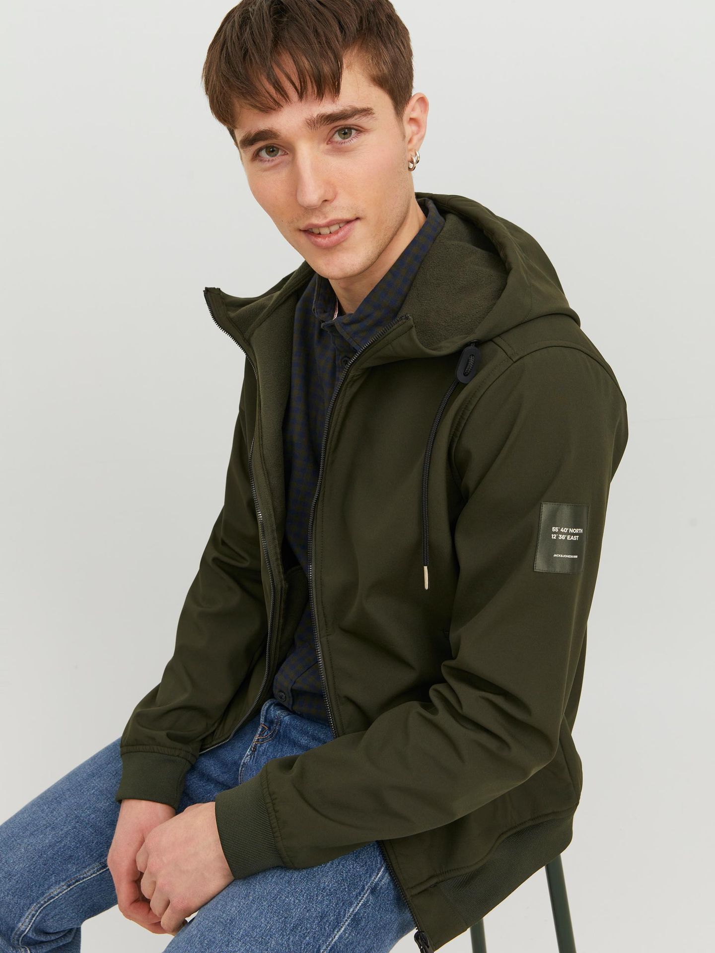 Jack & Jones JJEBASIC SOFTSHELL HOOD NOOS Rosin 2900141410011