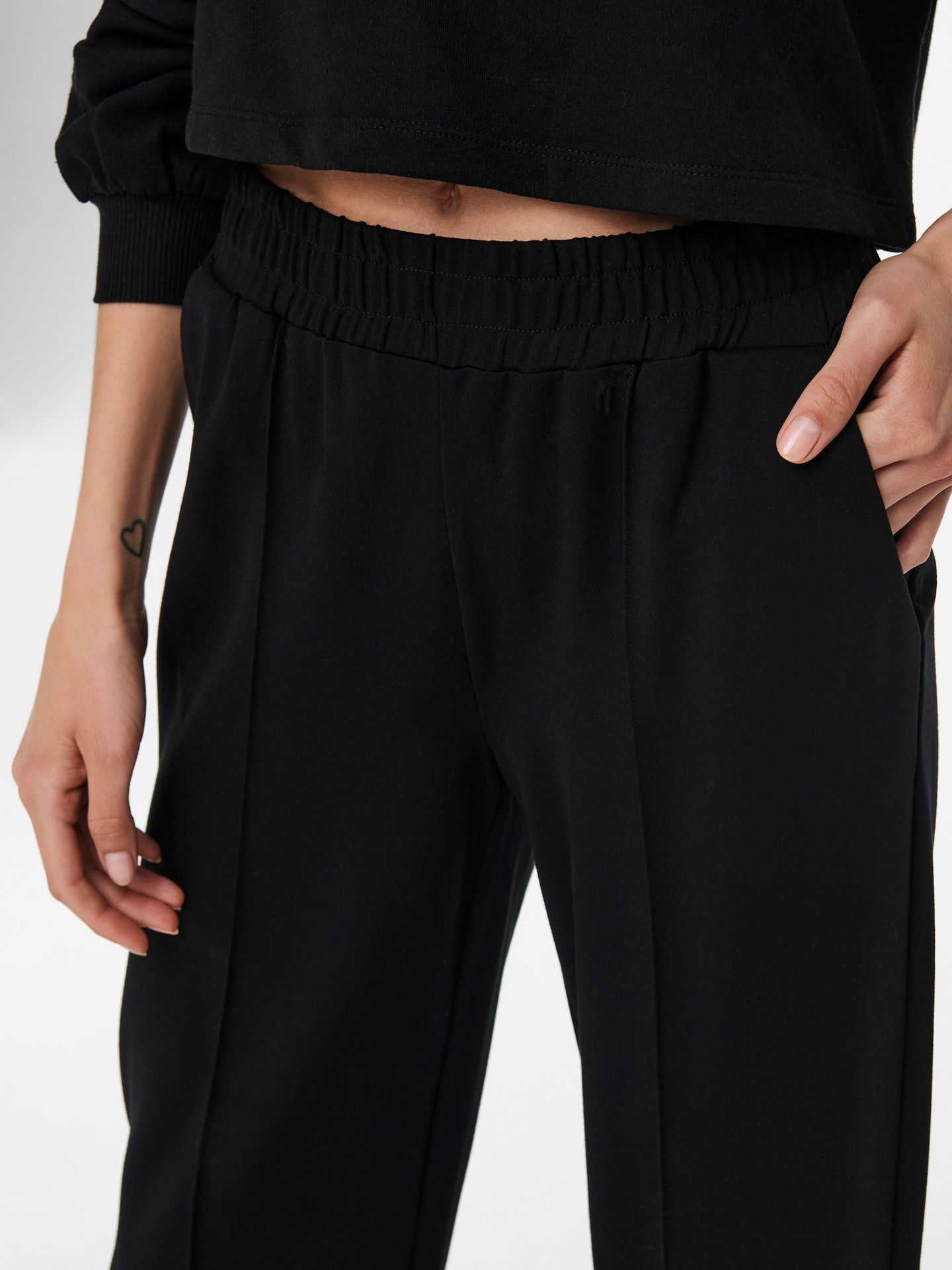 Only ONLPOPTRASH-SUKI LIFE MW PANT PNT N Black 2900141412091