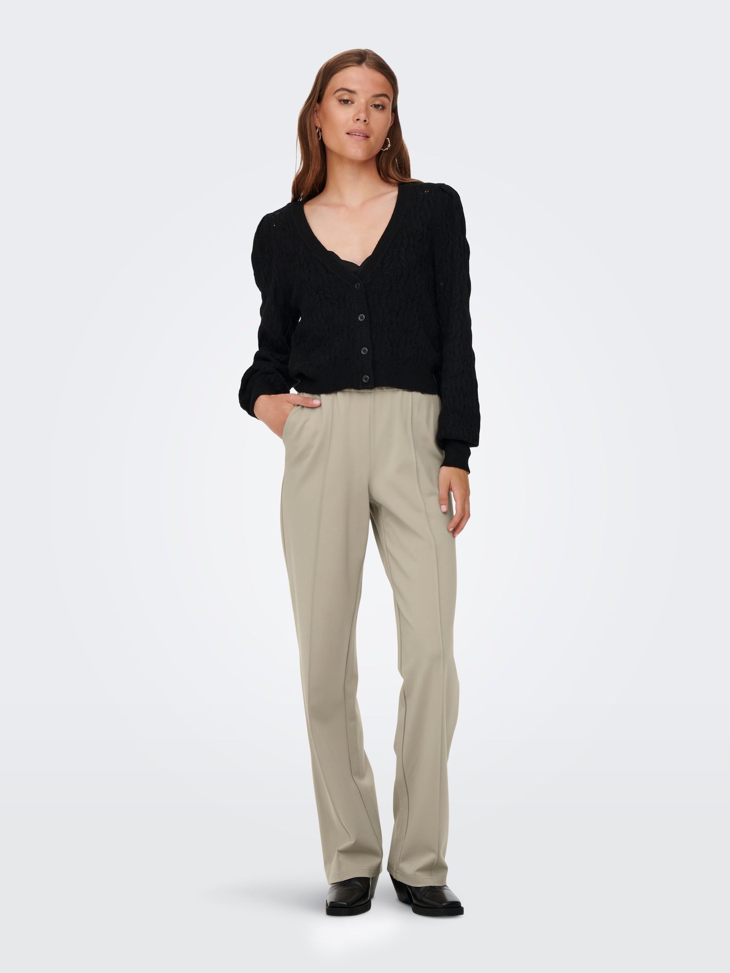 Only ONLPOPTRASH-SUKI LIFE MW PANT PNT N Pure Cashmere 2900162279123