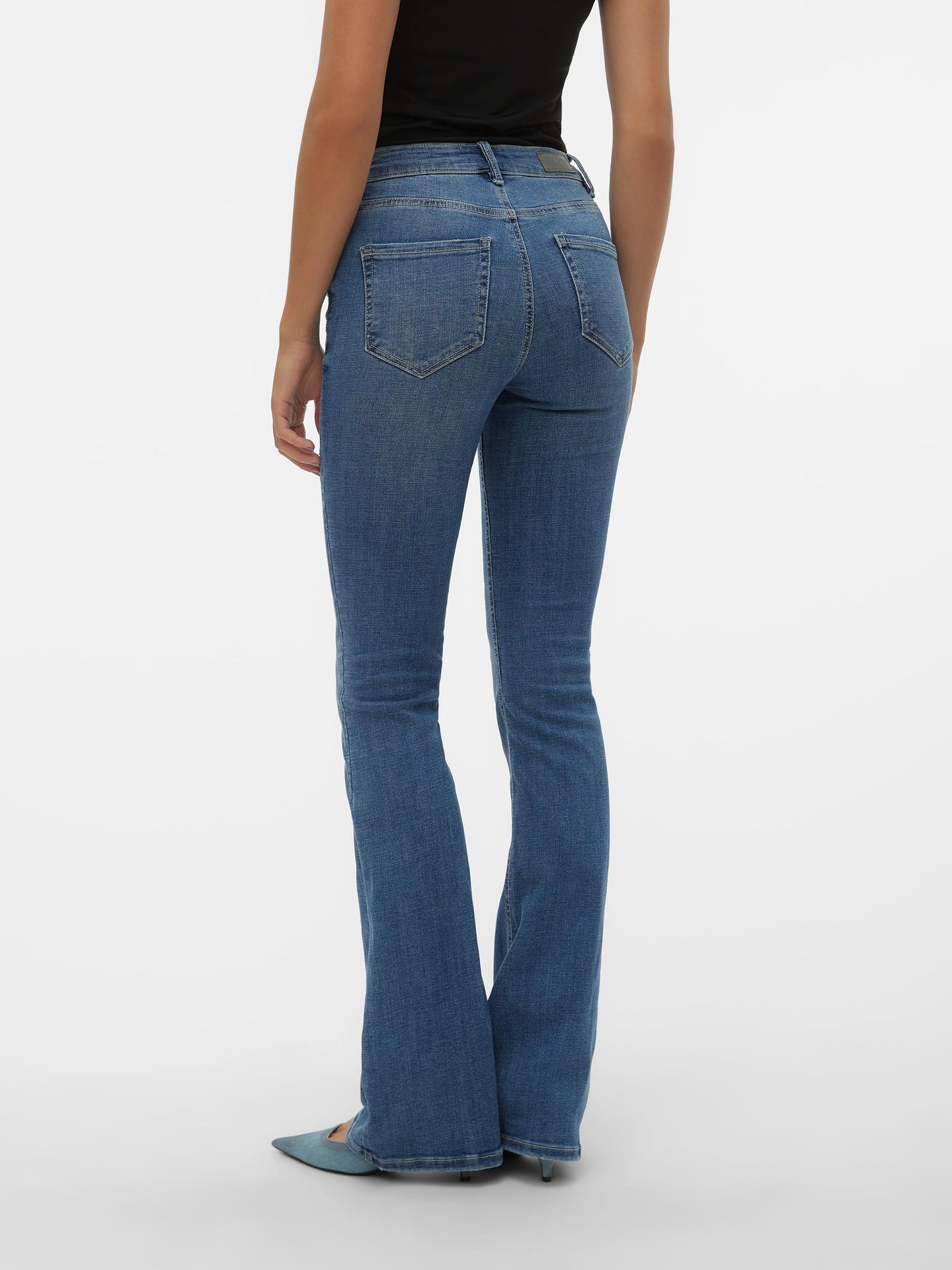 Vero Moda VMFLASH MR FLARED JEANS LI347 GA NO Medium Blue Denim 2900141511169