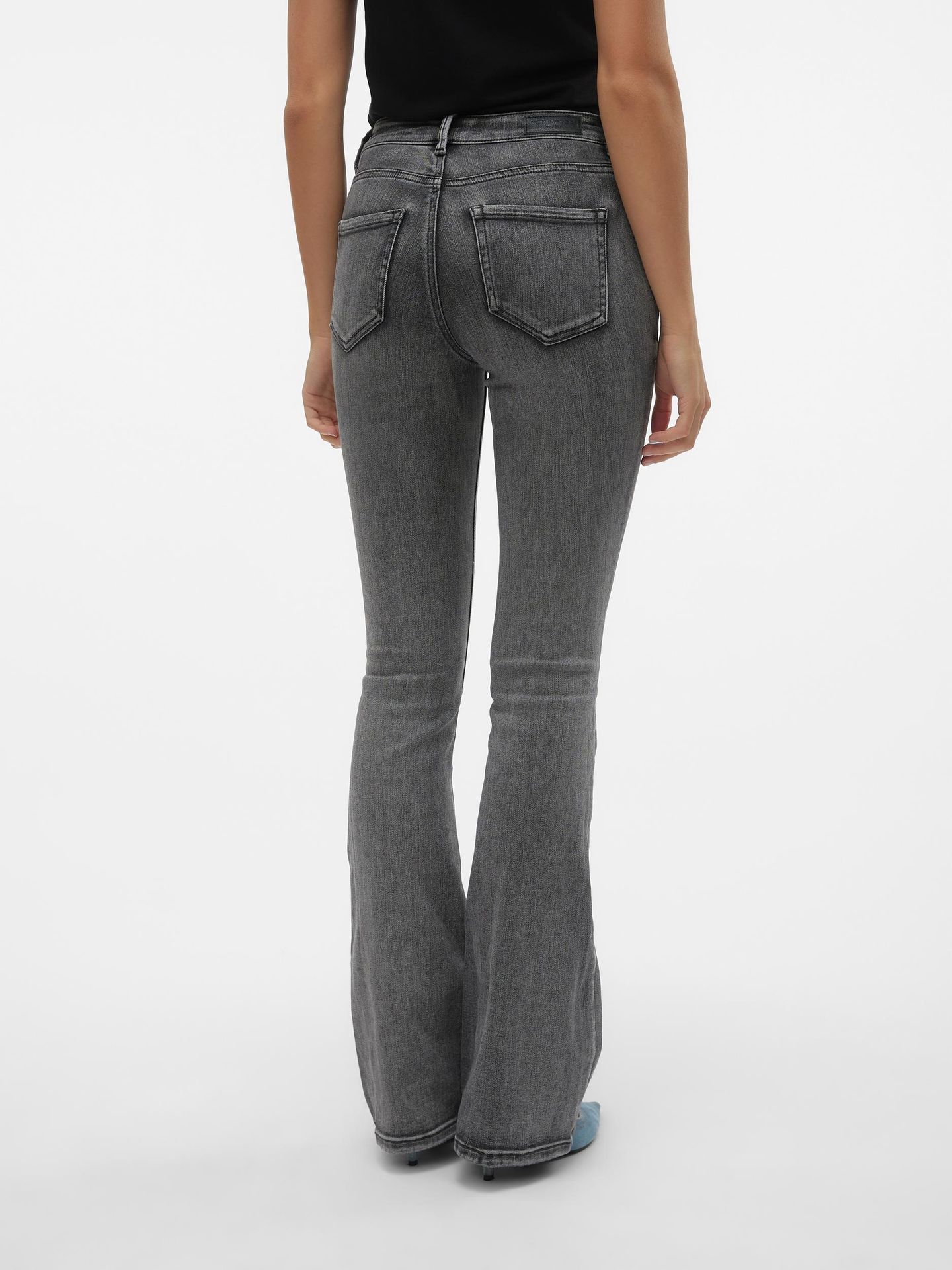 Vero Moda VMFLASH MR FLARED JEANS LI213 GA NO Medium Grey Denim 2900141513019