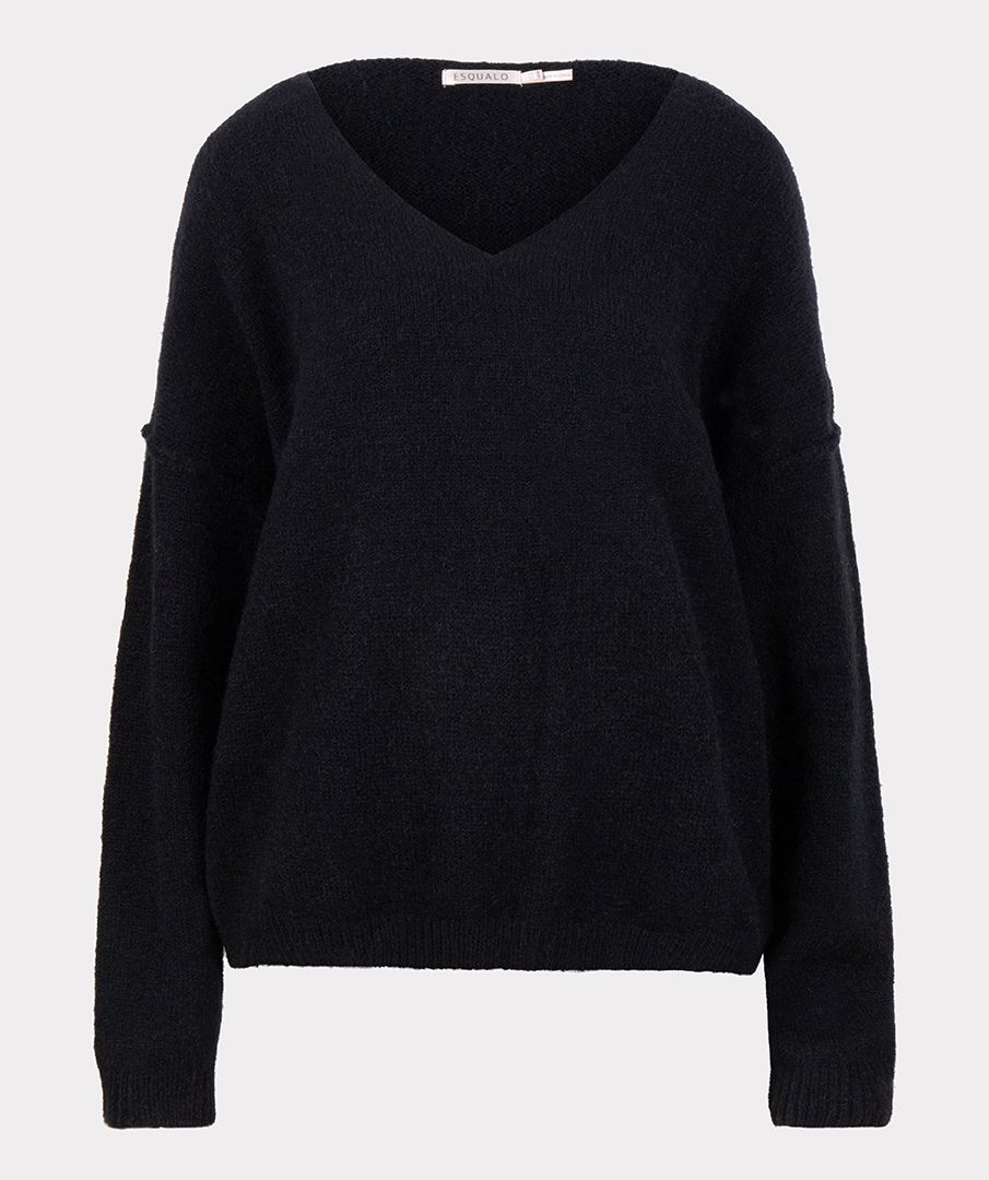 Esqualo Sweater V-neck 000 black 00105362-EKA26009300000021