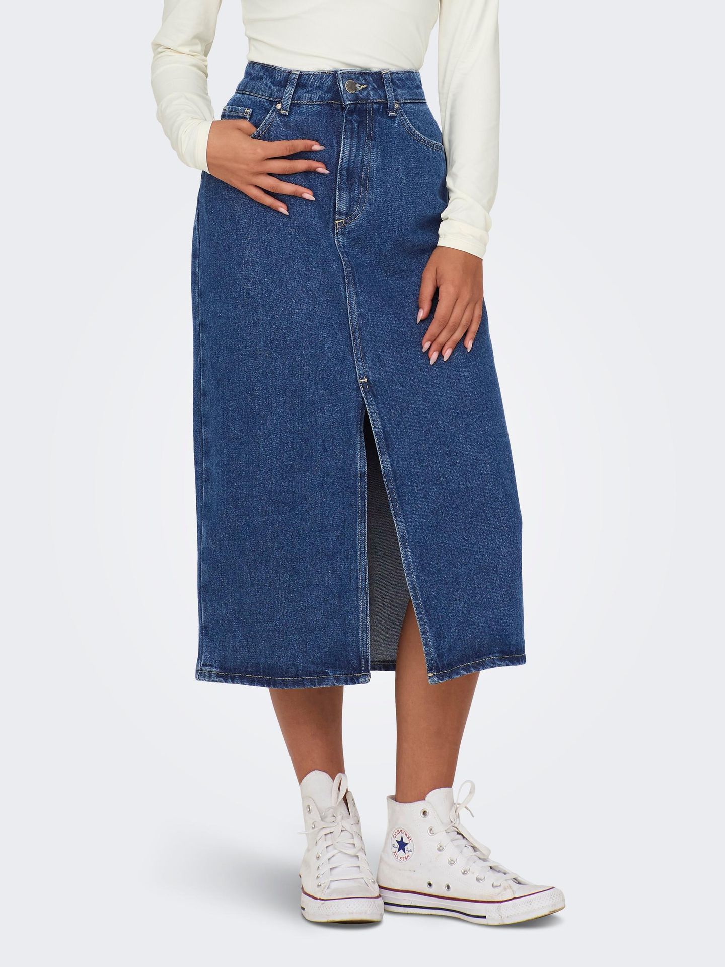 Only ONLBIANCA MIDI SKIRT DNM REA NOOS Medium Blue Denim 2900144641030