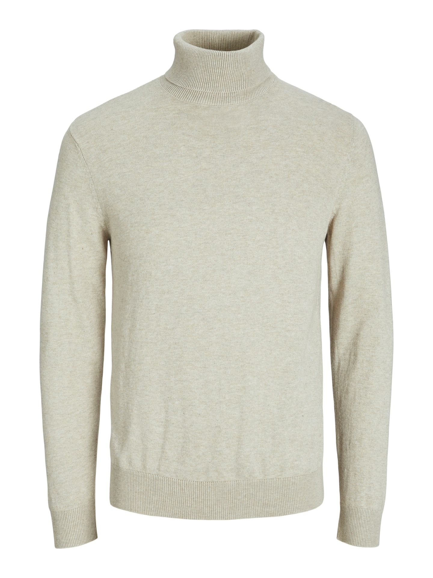 Jack & Jones JJEEMIL KNIT ROLL NECK NOOS Oatmeal/Melange 2900158452059