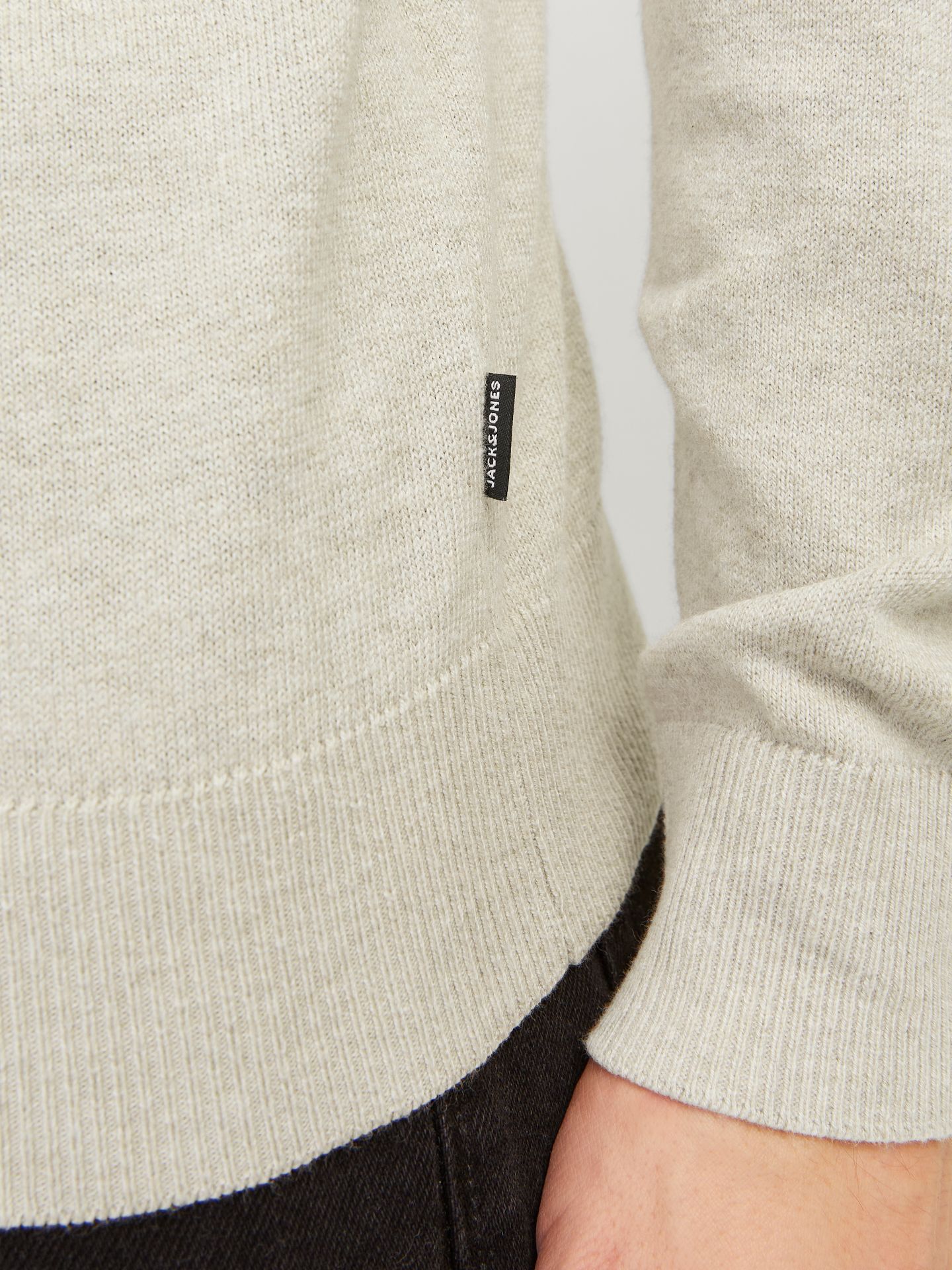 Jack & Jones JJEEMIL KNIT ROLL NECK NOOS Oatmeal/Melange 2900158452059 Jack & Jones JJEEMIL KNIT ROLL NECK NOOS Oatmeal/Melange 2900158452059