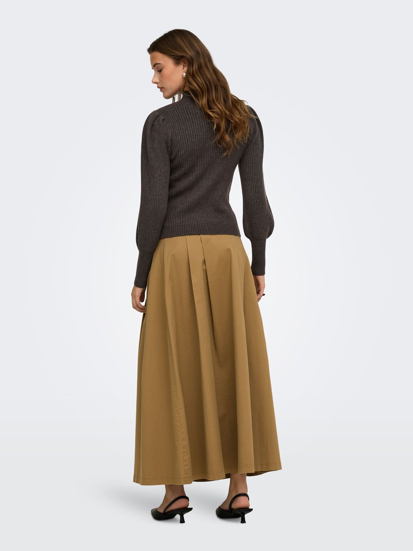 Only ONLKATIA L/S HIGHNECK PULLOVER KNT Chocolate Torte 2900169565038