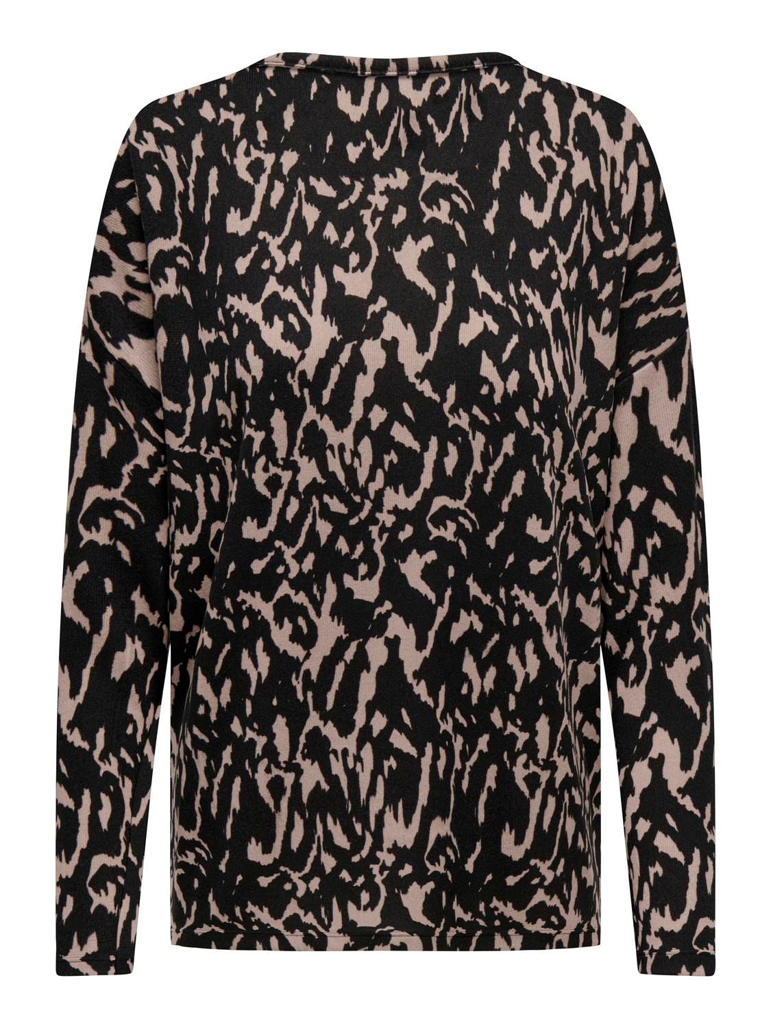 Only ONLANA L/S AOP TOP CC JRS Black/Silver glitter 2900149531046 Only ONLANA L/S AOP TOP CC JRS Black/Silver glitter 2900149531046