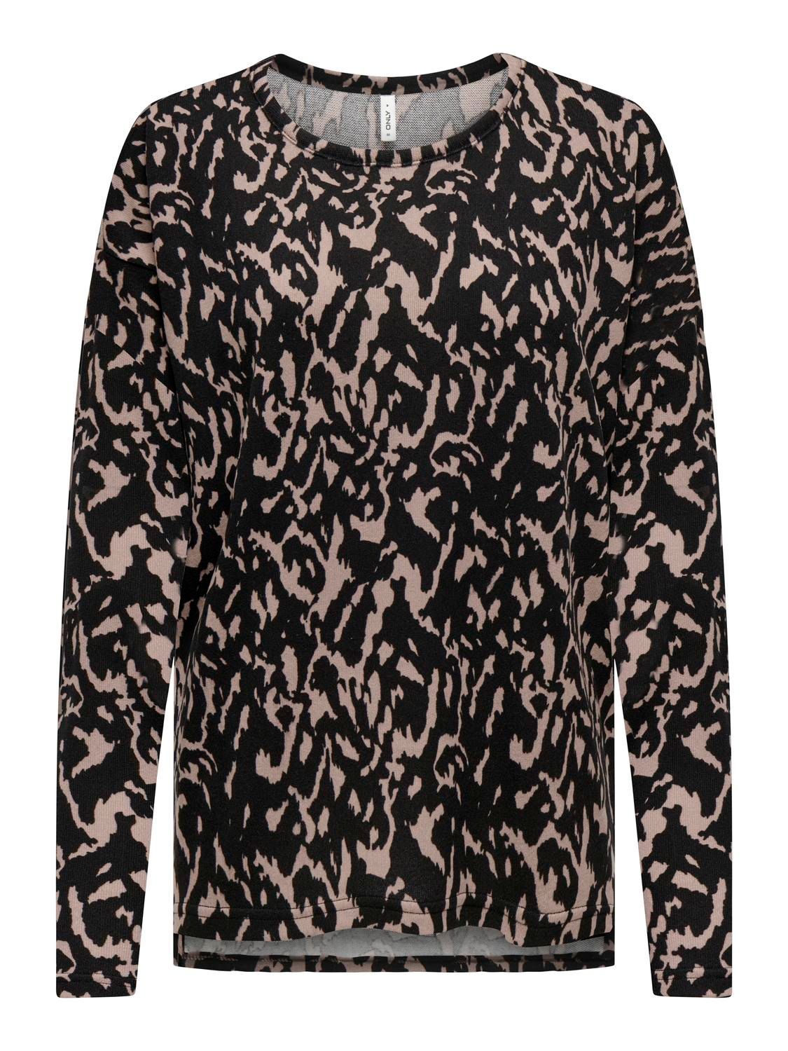 Only ONLANA L/S AOP TOP CC JRS Black/Silver glitter 2900149531046 Only ONLANA L/S AOP TOP CC JRS Black/Silver glitter 2900149531046