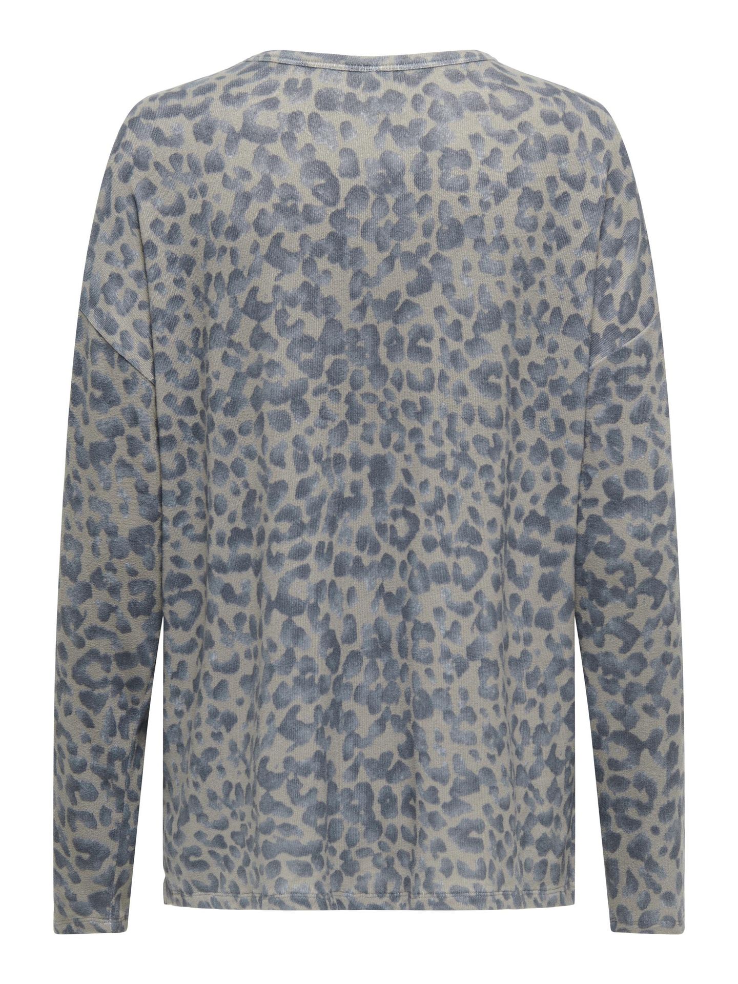 Only ONLANA L/S AOP TOP CC JRS Steeple Gray/Black leo 2900141723036