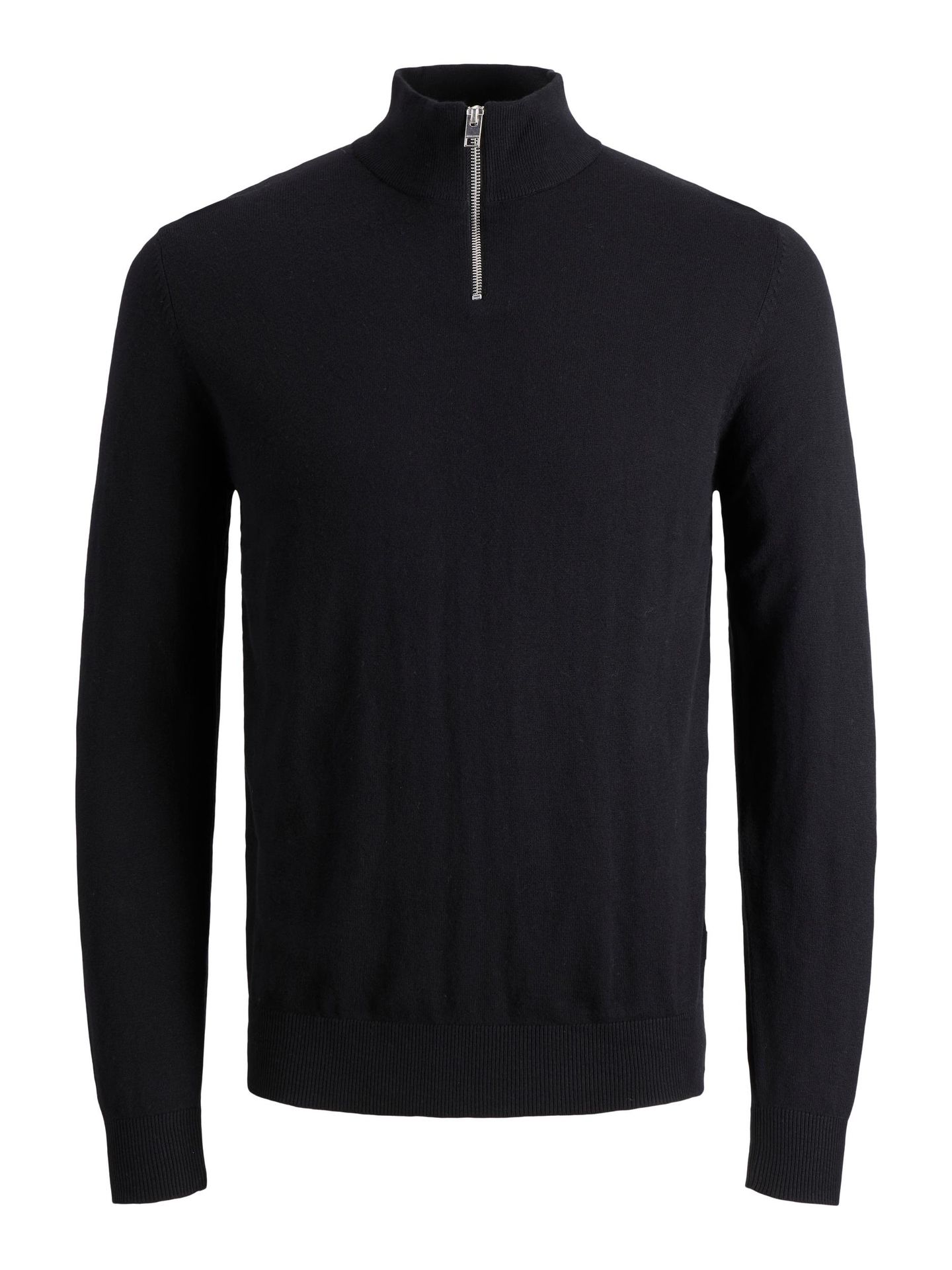 Jack & Jones JJEEMIL KNIT HALF ZIP NOOS Black 2900141742013