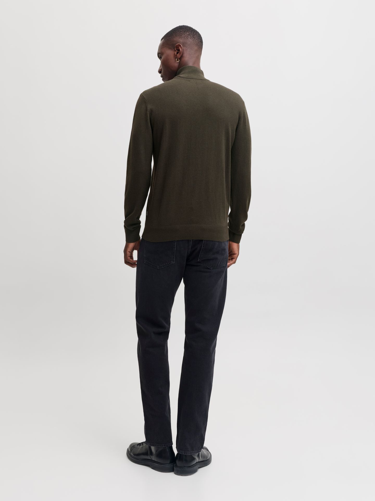 Jack & Jones JJEEMIL KNIT HALF ZIP NOOS Rosin 2900168550028