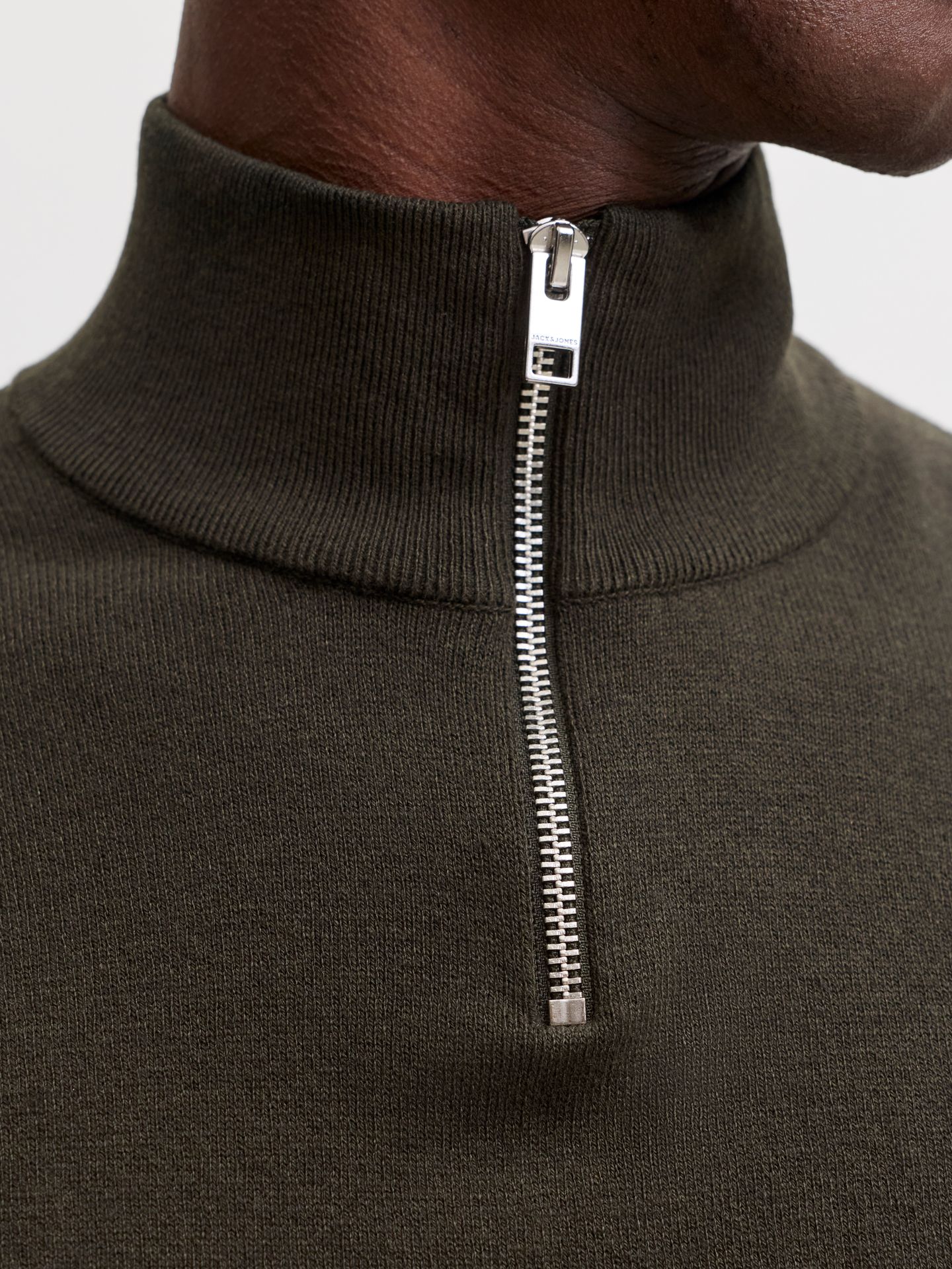 Jack & Jones JJEEMIL KNIT HALF ZIP NOOS Rosin 2900168550028
