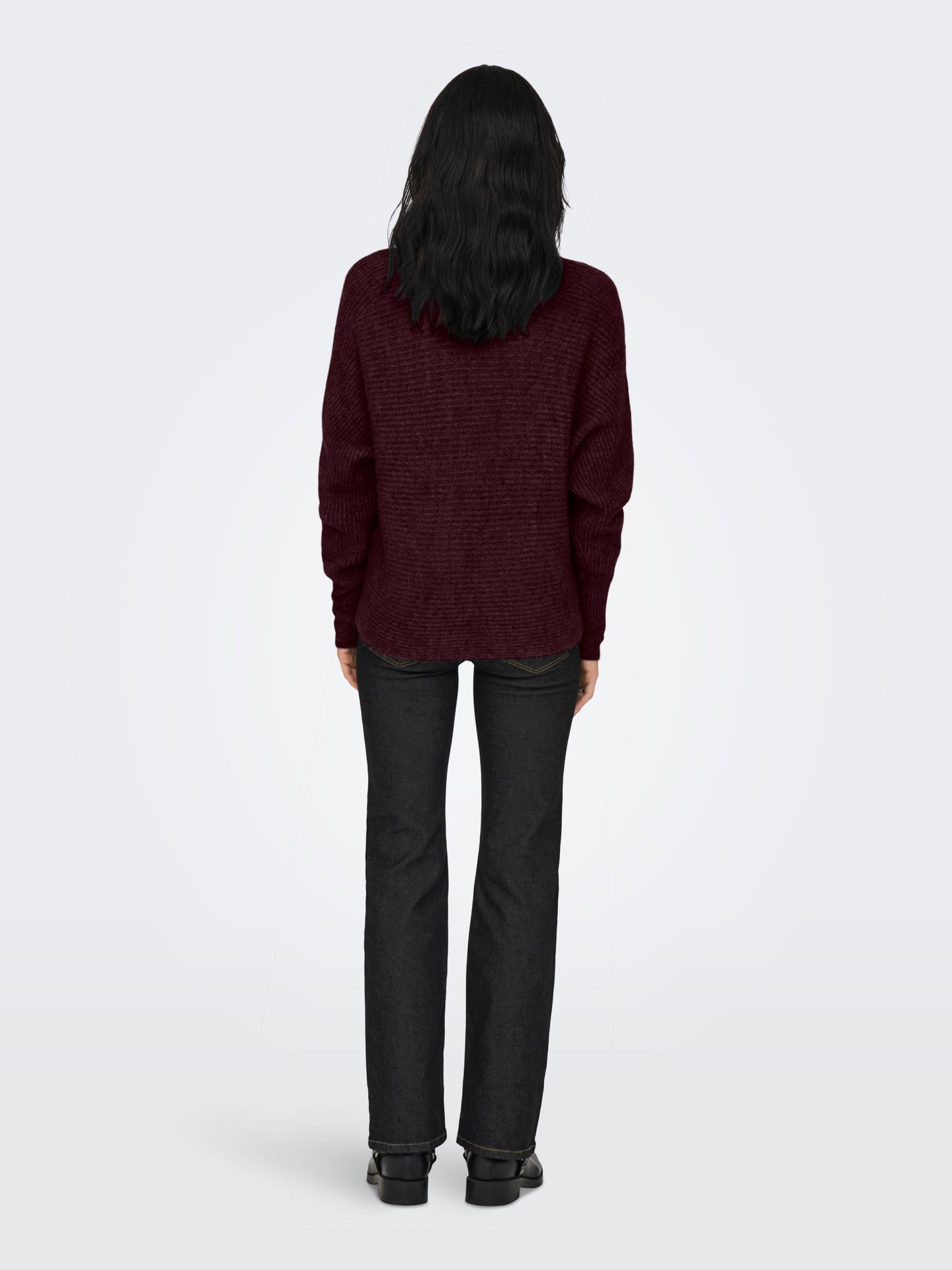 Only ONLDANIELLA L/S PULLOVER KNT NOOS Mauve Wine/MELANGE 2900160286048