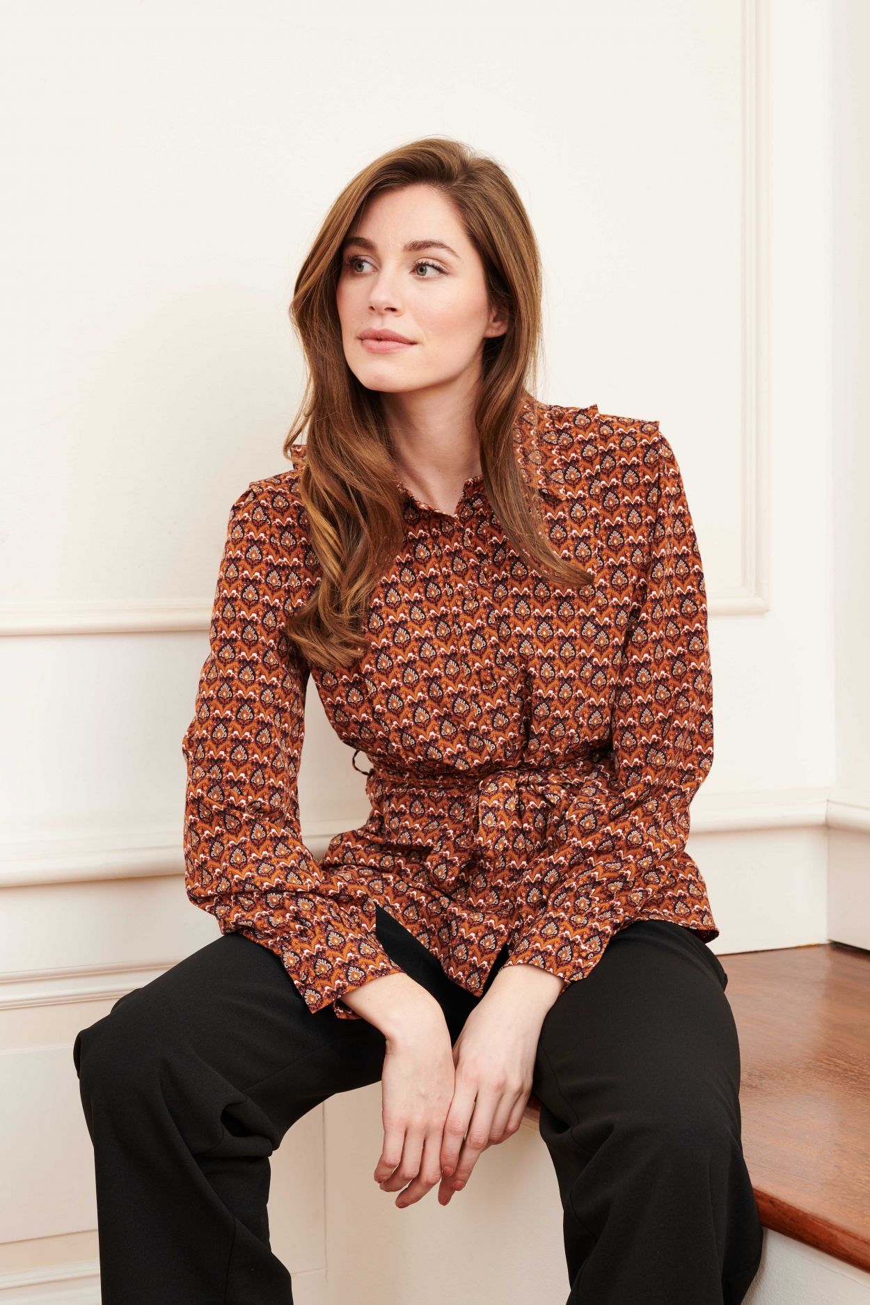 Lofty Manner Blouse Selah 764 orange arches print 2900141791073