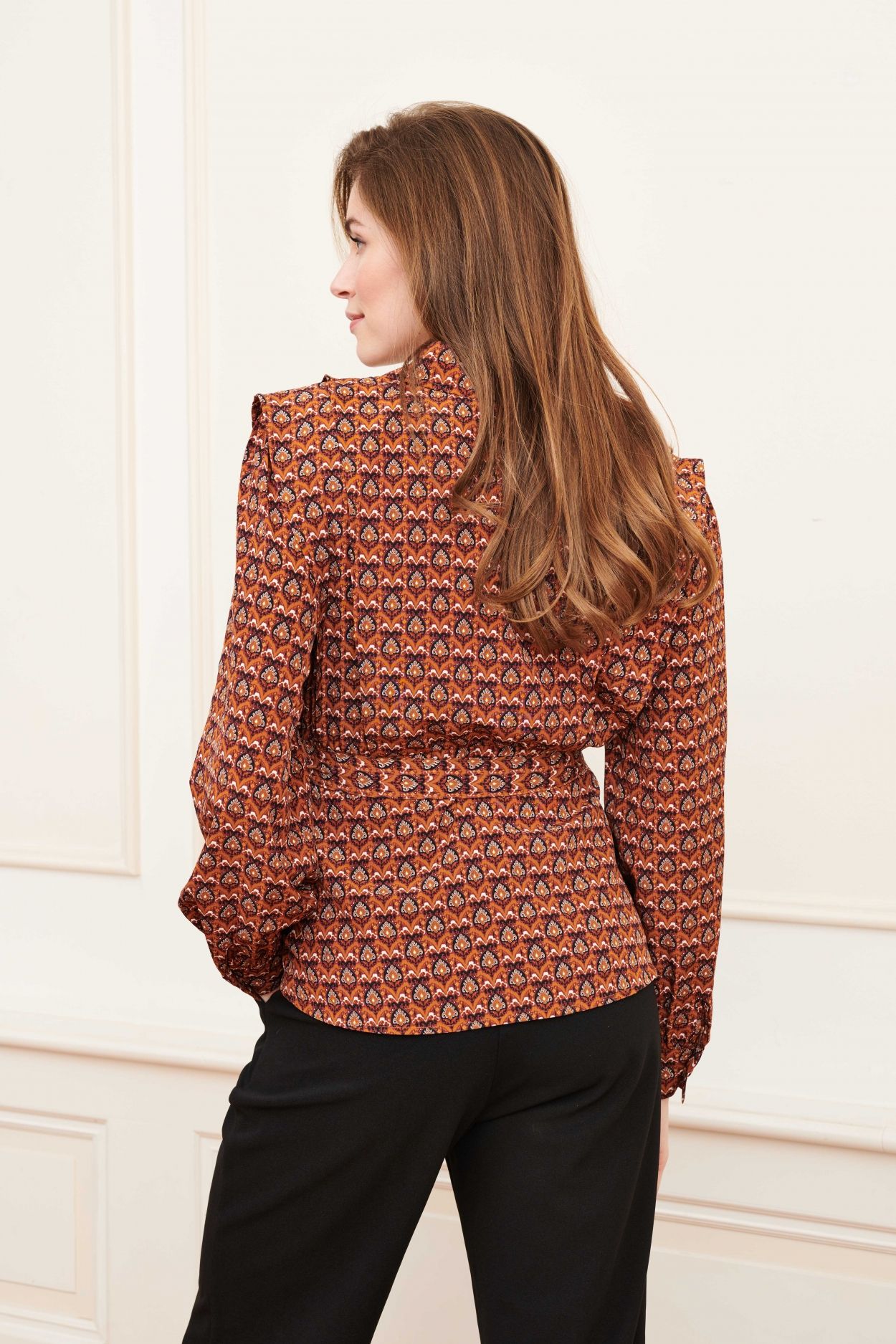 Lofty Manner Blouse Selah 764 orange arches print 2900141791073