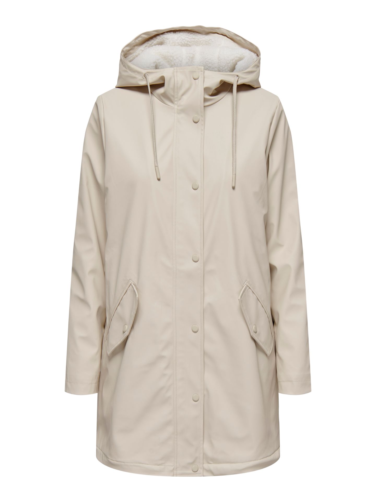 Only ONLSALLY RAINCOAT OTW NOOS Oatmeal/WHITE TEDDY 2900150981045