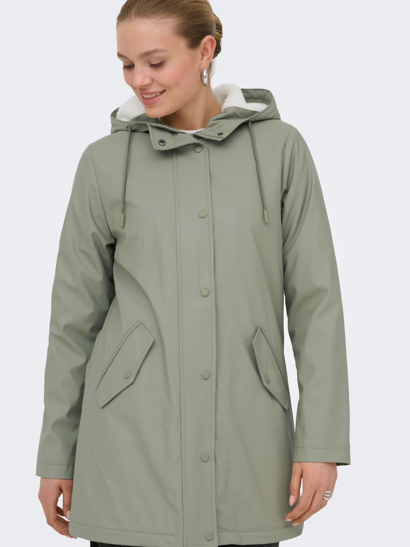 Only ONLSALLY RAINCOAT OTW NOOS Vetiver 2900169817052