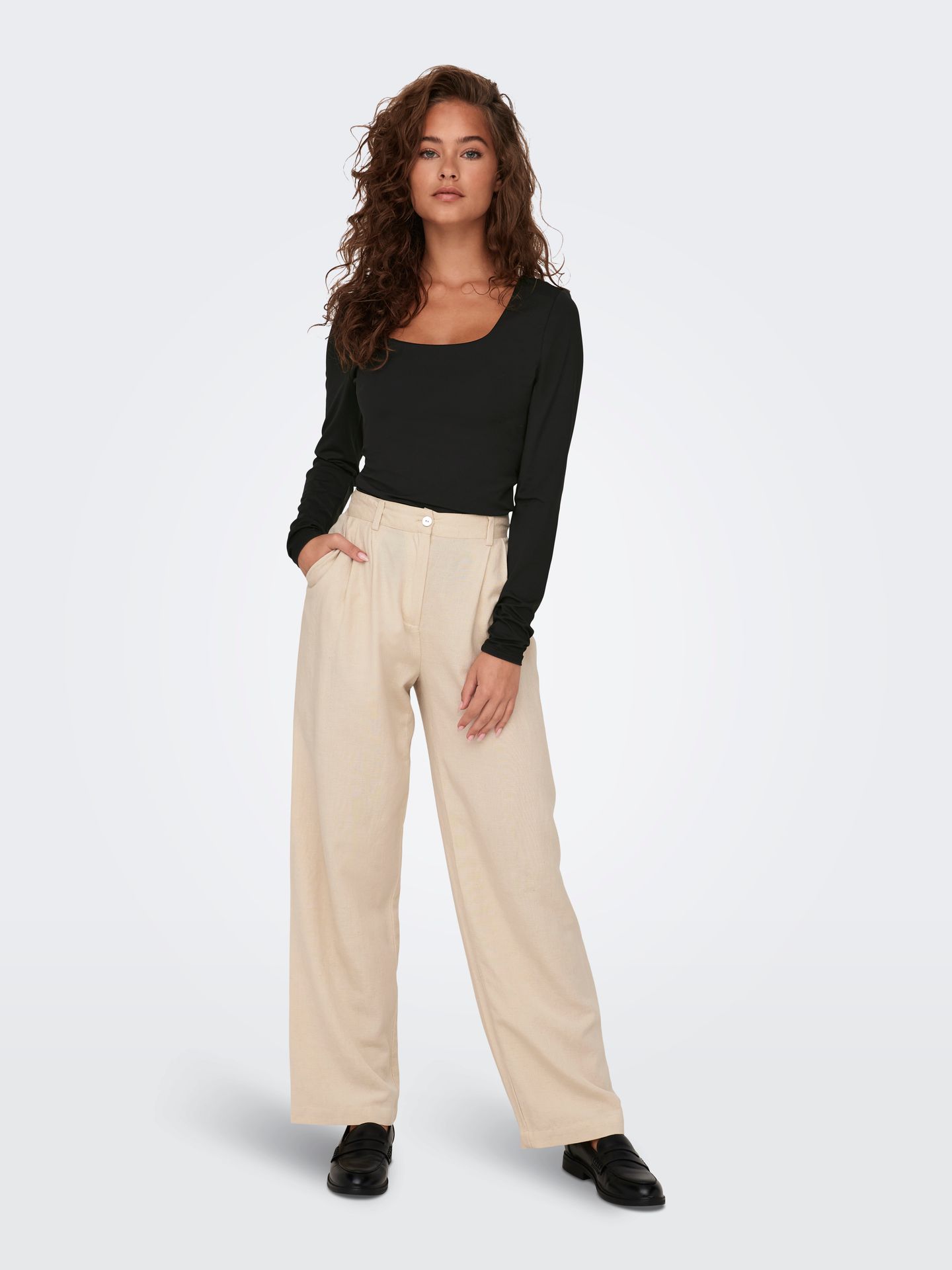 Only ONLEA L/S 2-WAY DEEP NECK TOP JRS Black 2900158409053 Only ONLEA L/S 2-WAY DEEP NECK TOP JRS Black 2900158409053