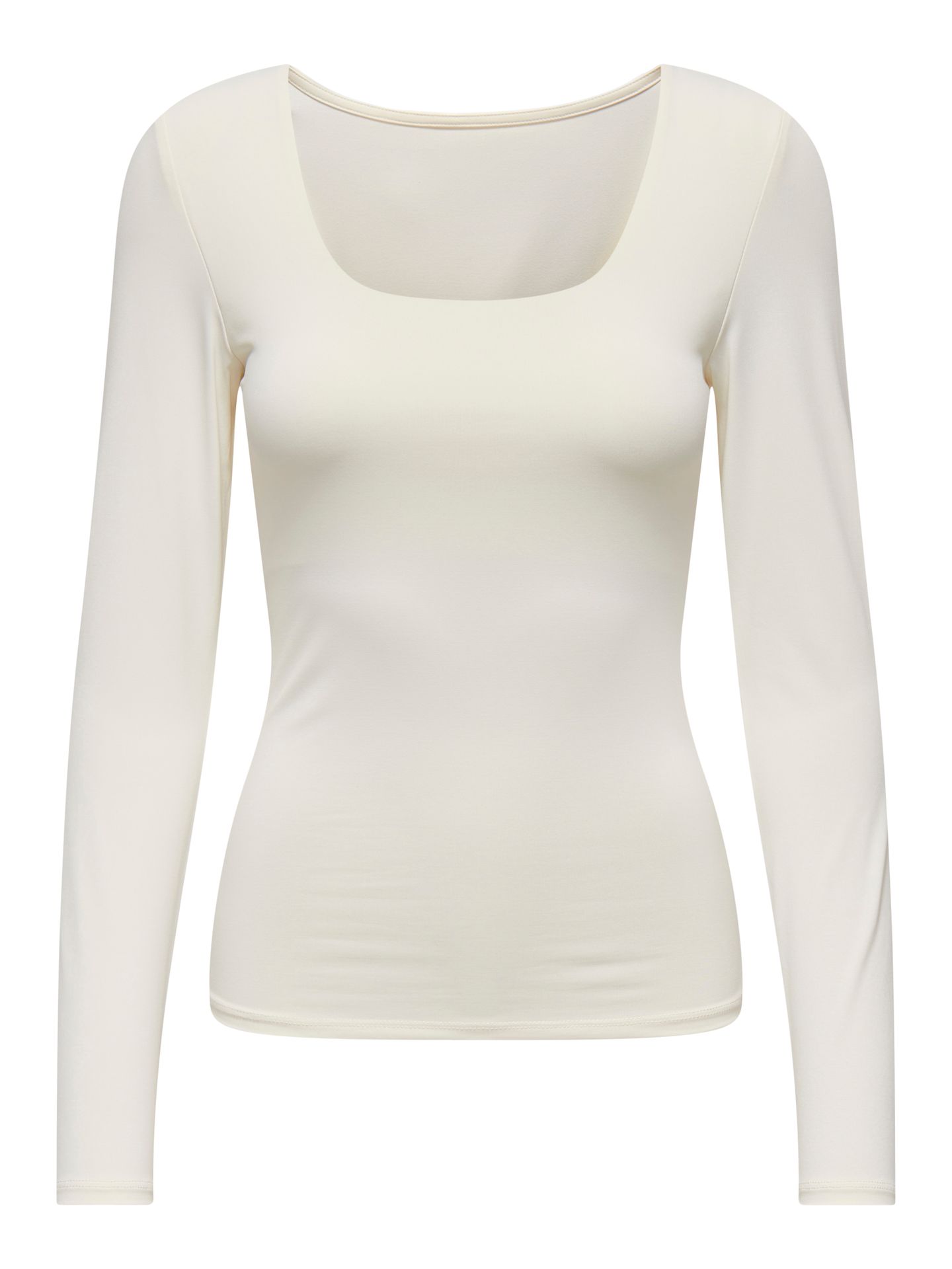 Only ONLEA L/S 2-WAY DEEP NECK TOP JRS Cloud Dancer 2900158410011 Only ONLEA L/S 2-WAY DEEP NECK TOP JRS Cloud Dancer 2900158410011