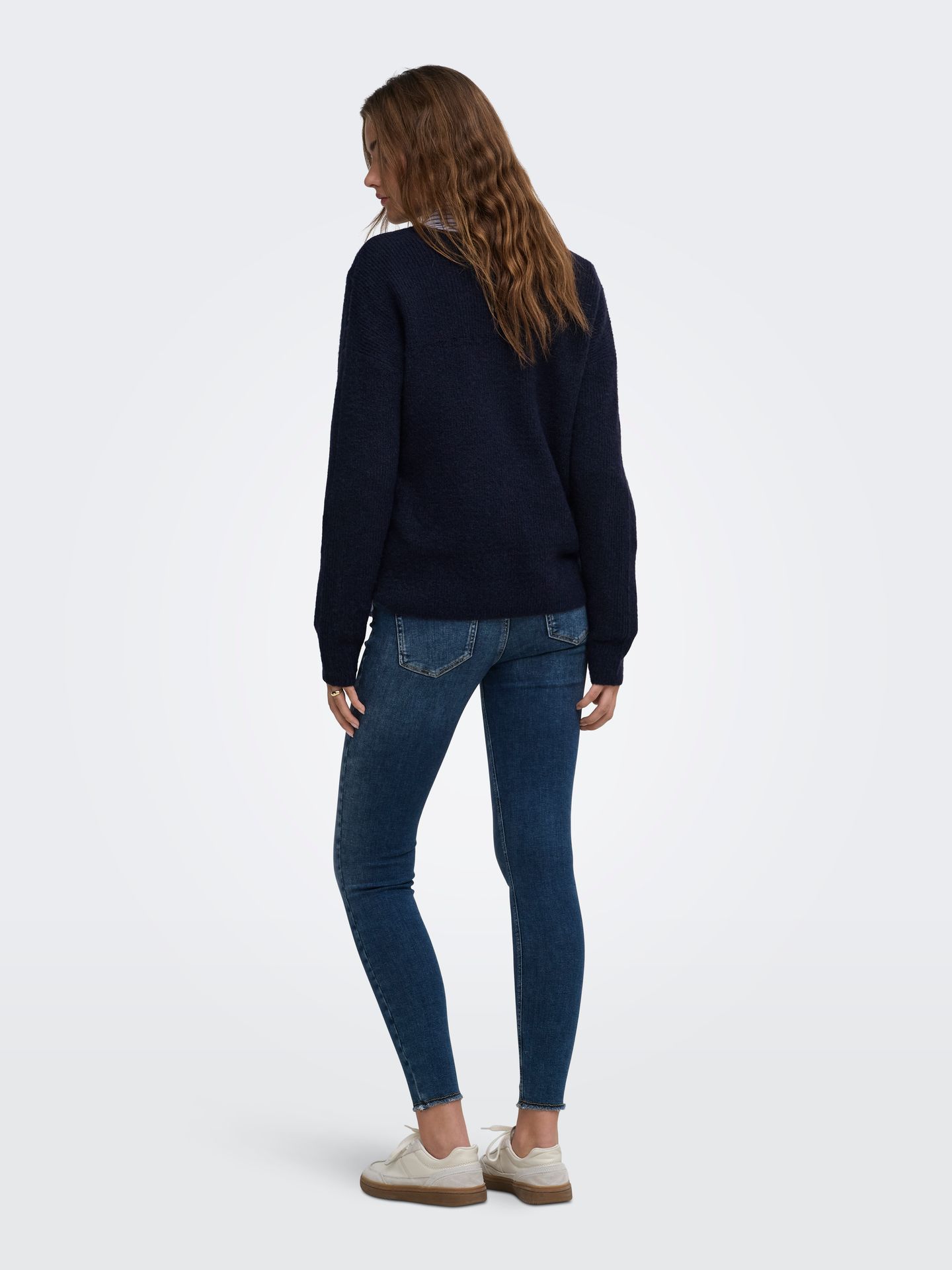 Only ONLCAMILLA V-NECK L/S PULLOVER KNT Night Sky 2900168531041