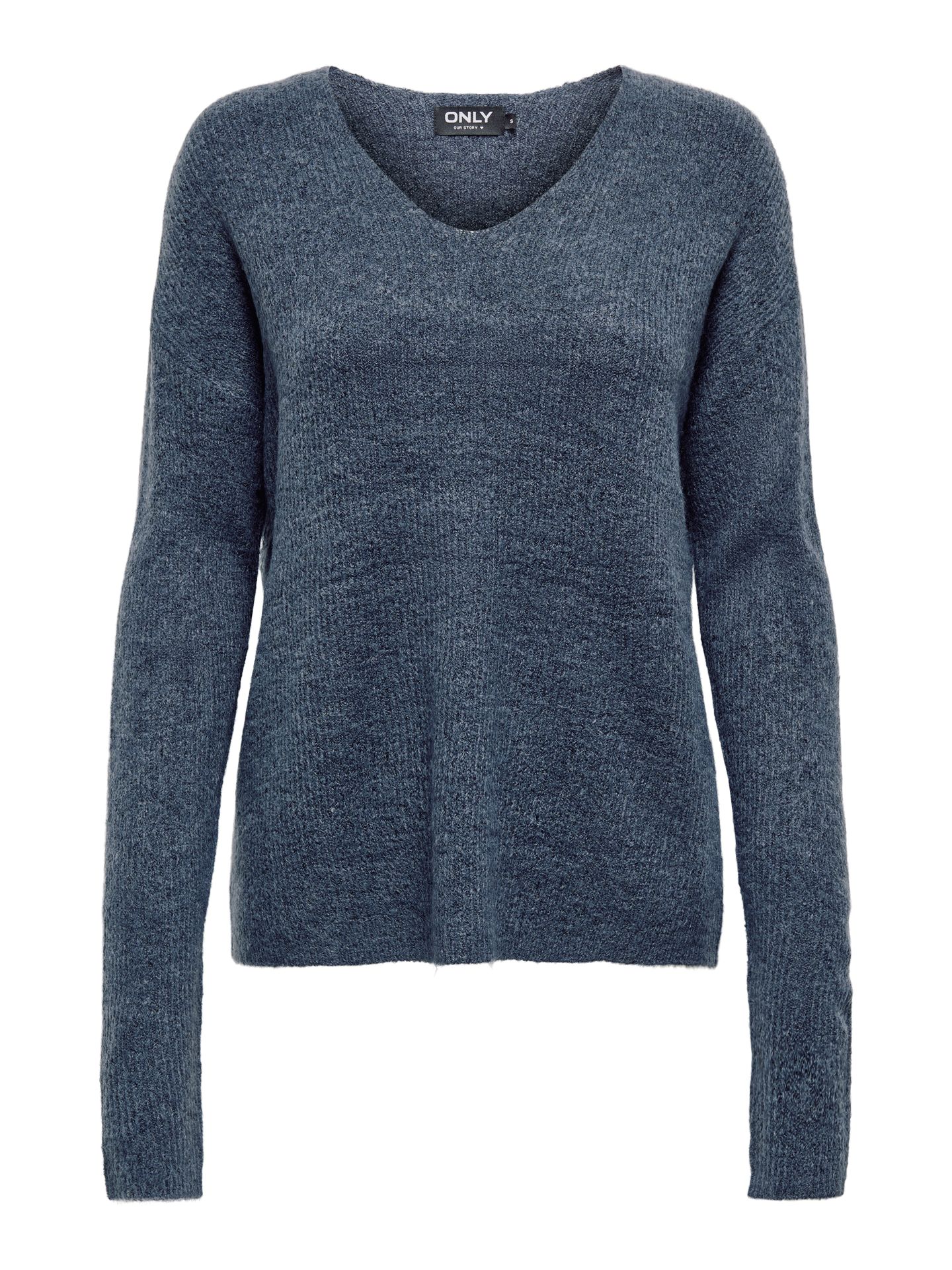 Only ONLCAMILLA V-NECK L/S PULLOVER KNT Vintage Indigo/Blissful Blue 00105529-EKA26011400002103
