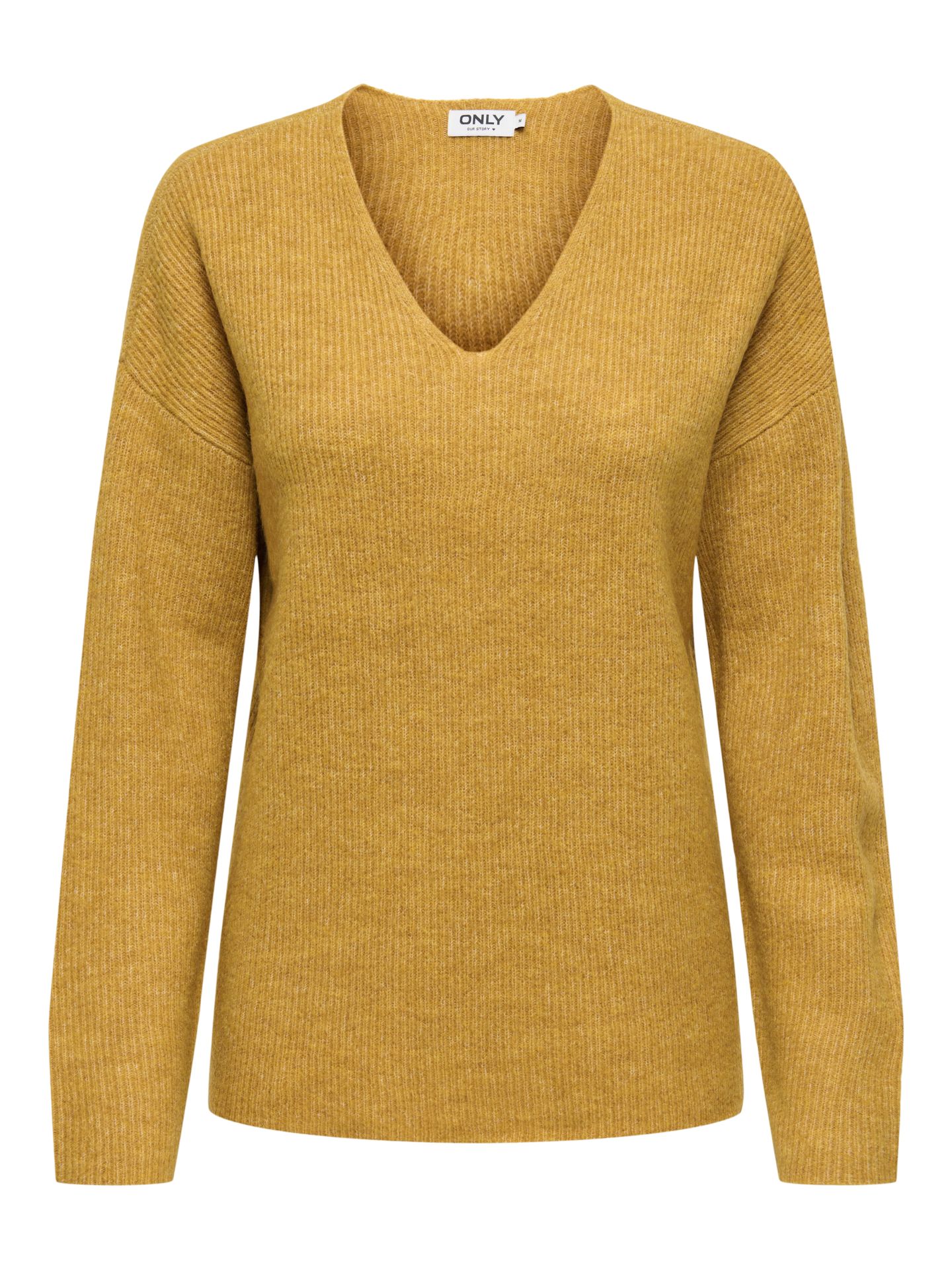 Only ONLCAMILLA V-NECK L/S PULLOVER KNT Wood Thrush/MELANGE 00105529-EKA26011400003668