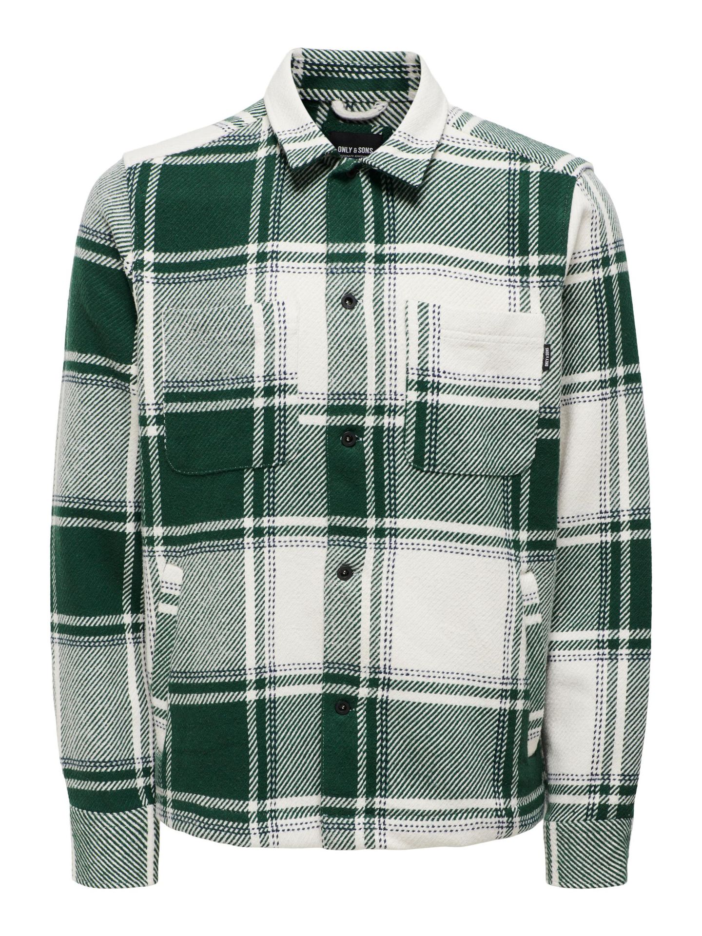 Only & Sons ONSMACE OVR LS CHECK SHIRT Winter Moss 00105537-EKA26011400001986