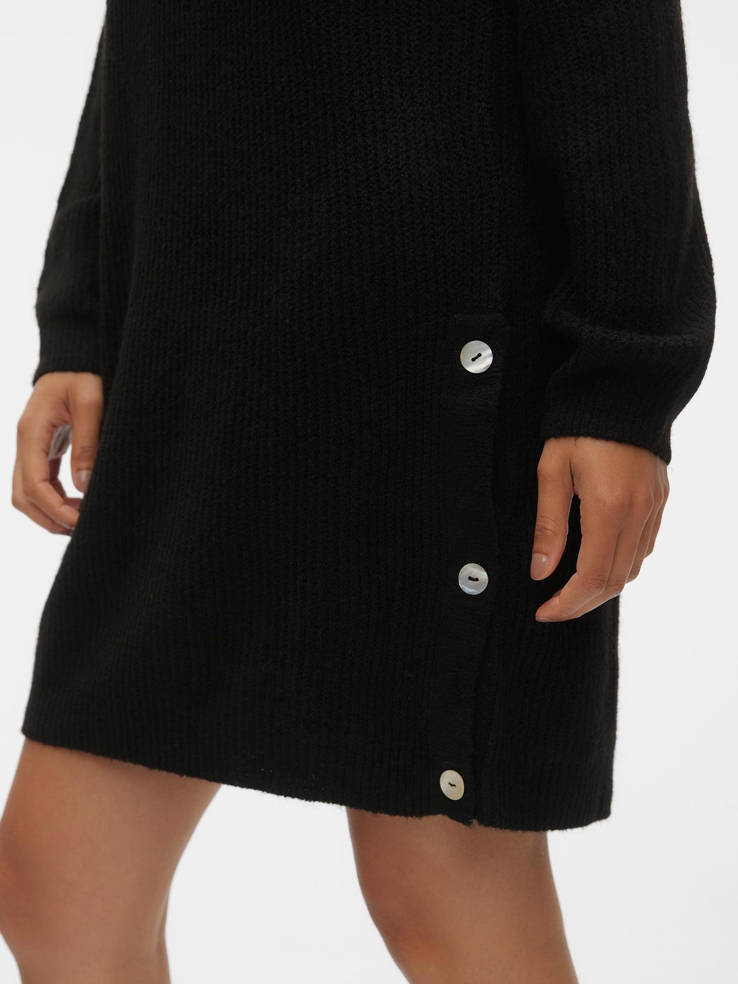 Vero Moda VMTINI LS V-NECK SHORT DRESS BOO Black 2900141972014