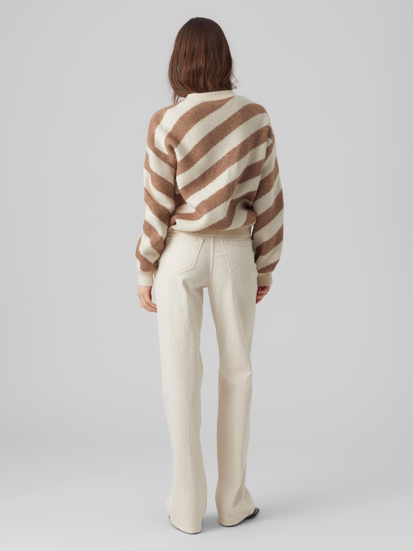 Vero Moda VMLARA LS O-NECK PULLOVER GA BOO Birch/MELANGE 00105597-EKA26011400000164