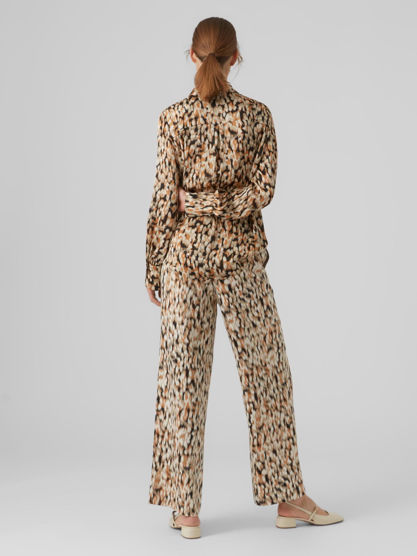 Vero Moda VMEMMA ELIA L/S SHIRT WVN BTQ Birch/Dicte 2900141976012