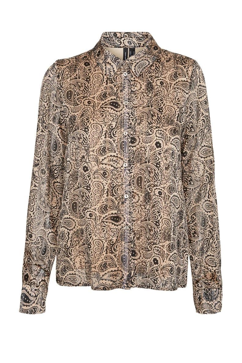 Vero Moda VMEVI L/S BLOUSE WVN BTQ Nomad/Nethe 2900141977026