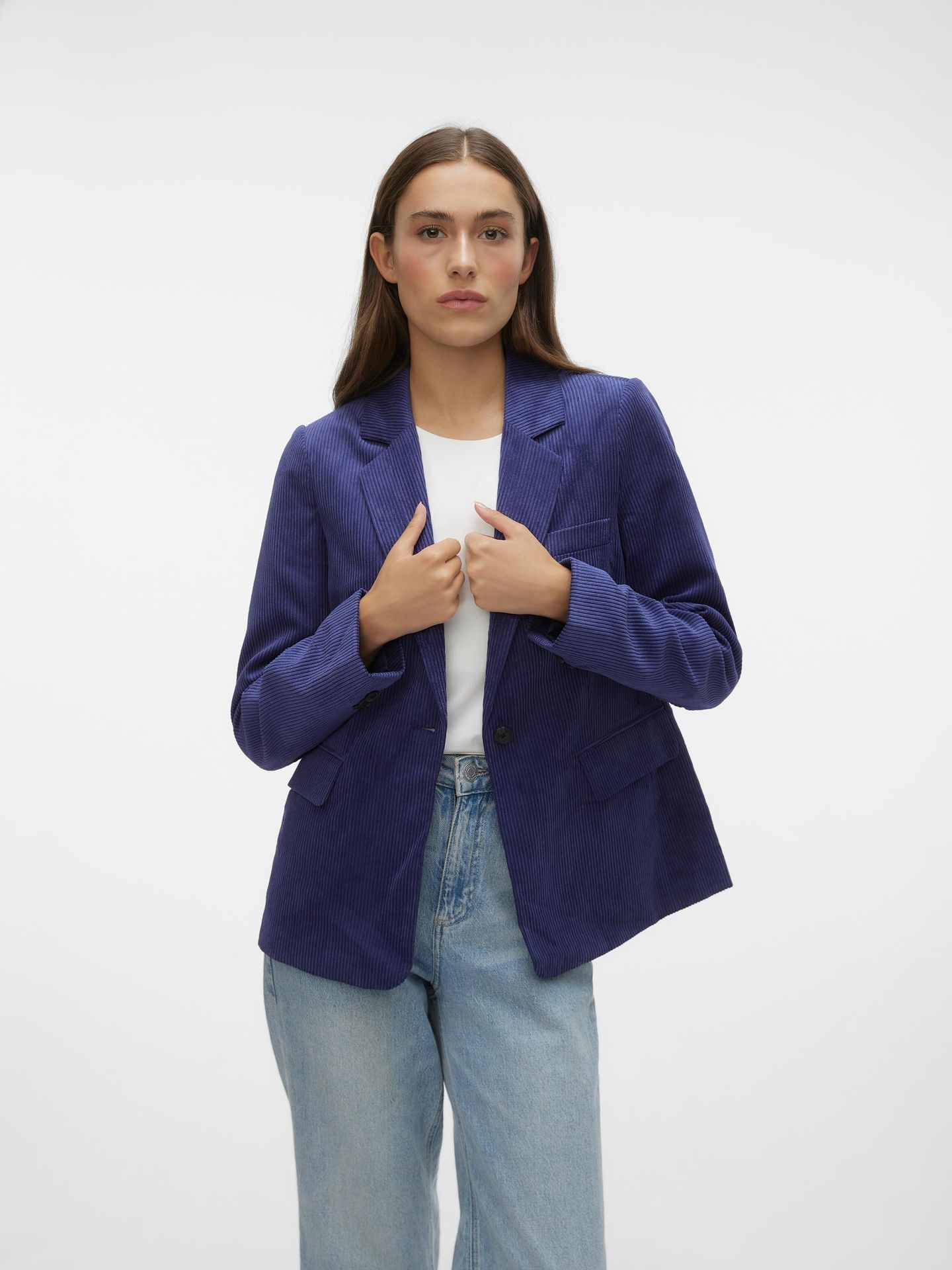 Vero Moda VMVIDA LS CORDUROY BLAZER Astral Aura 2900141987049