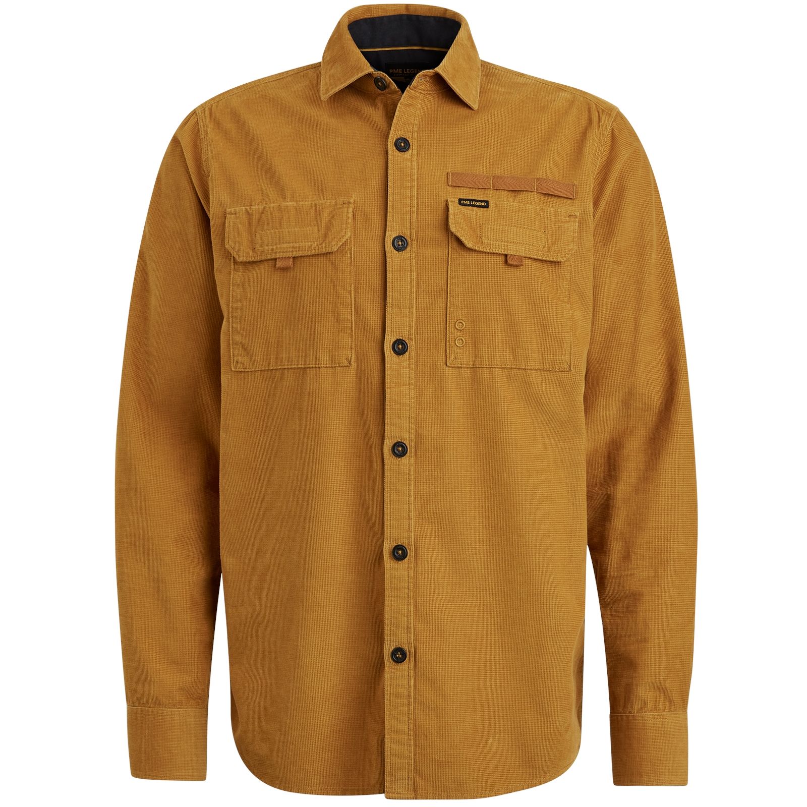 Pme Legend Long Sleeve Shirt Fine Waffle Cord Cathay Spice 00105934-8196
